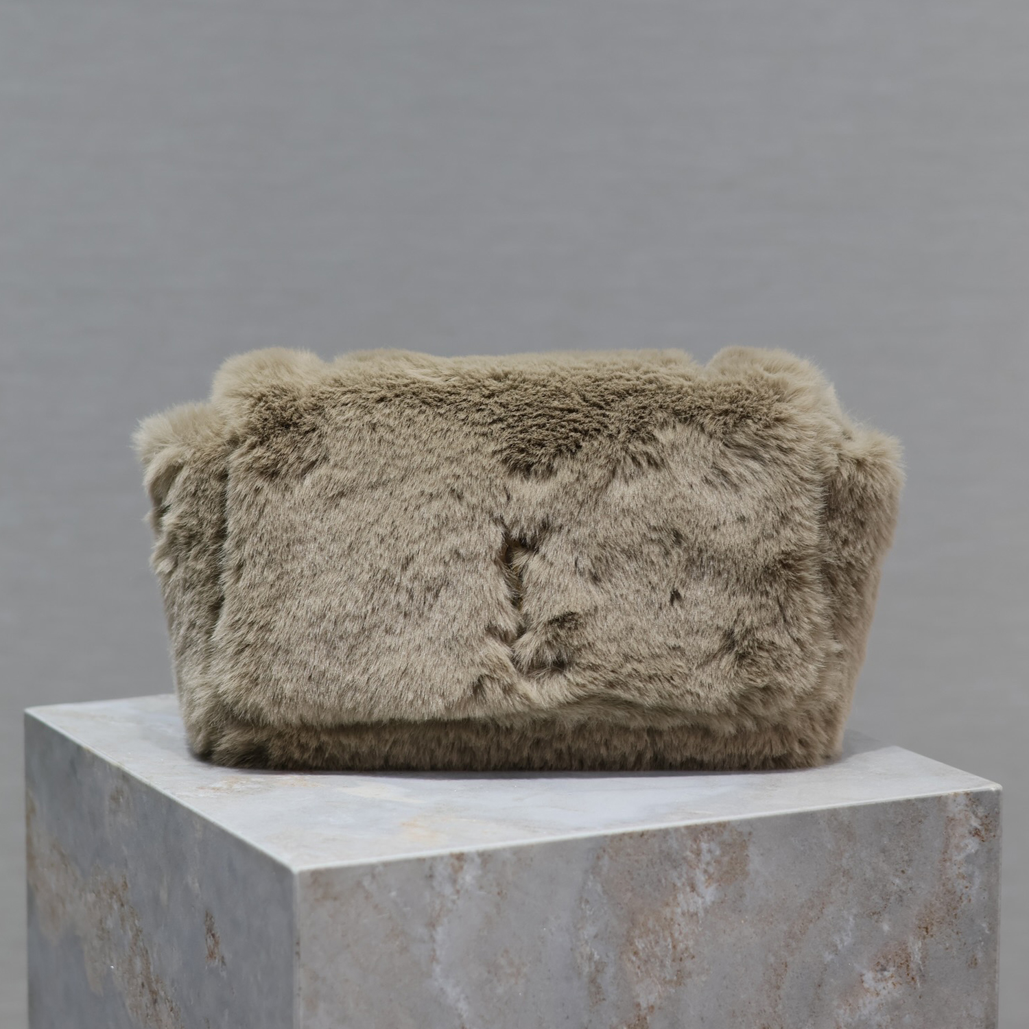 NIGO SAINT LAURENT Kate Women‘s Solid Color Rabbit Fur Flap Chain Shoulder Strap Shoulder Handbag Bag Bags #nigo75552