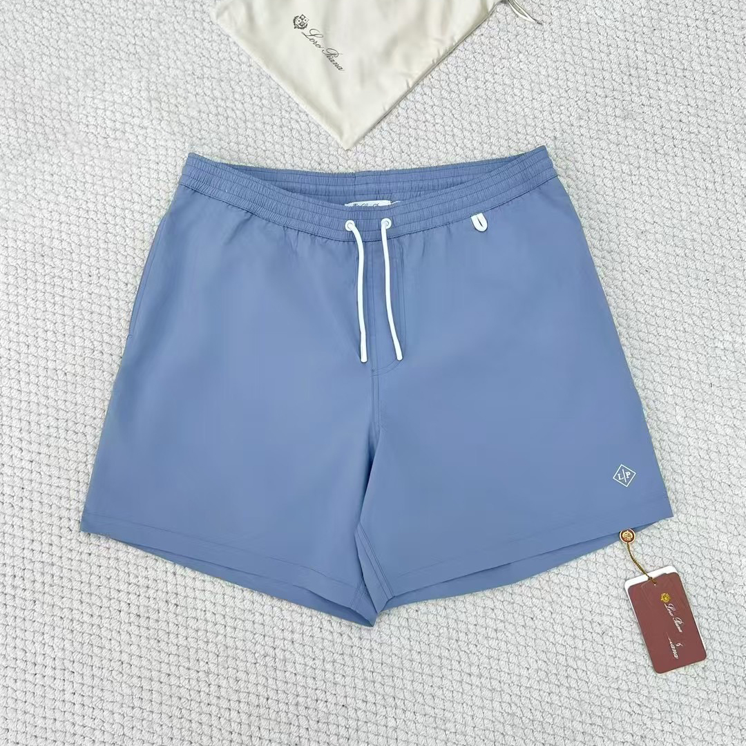 NIGO Loro Piana Men's Summer Solid Color Elastic Waist Tie Casual Comfortable Shorts #nigo75521