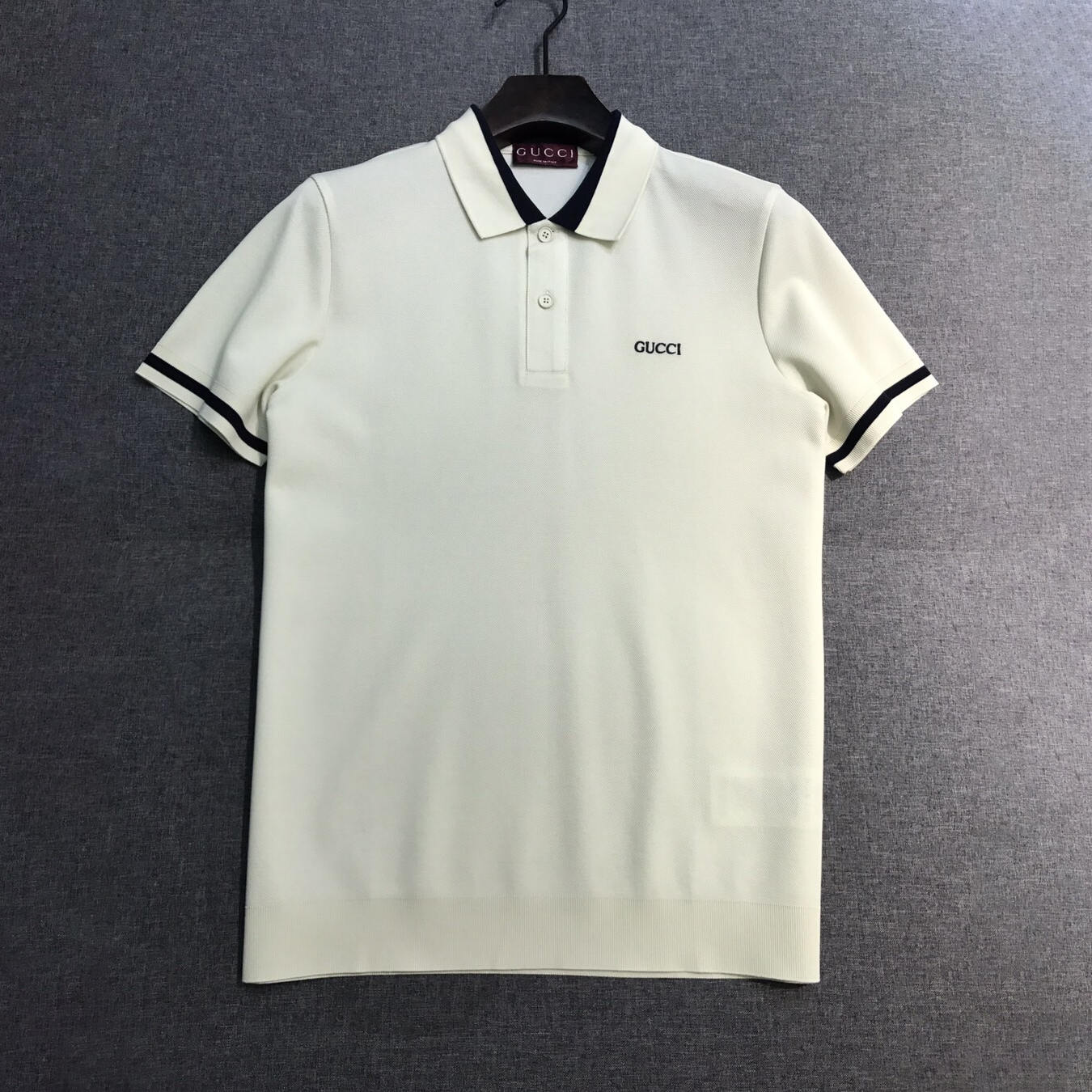 NIGO Gucci Men's Summer Solid Color Embroidered Letter Print Polo Neck Short Sleeve T-Shirt #nigo75493