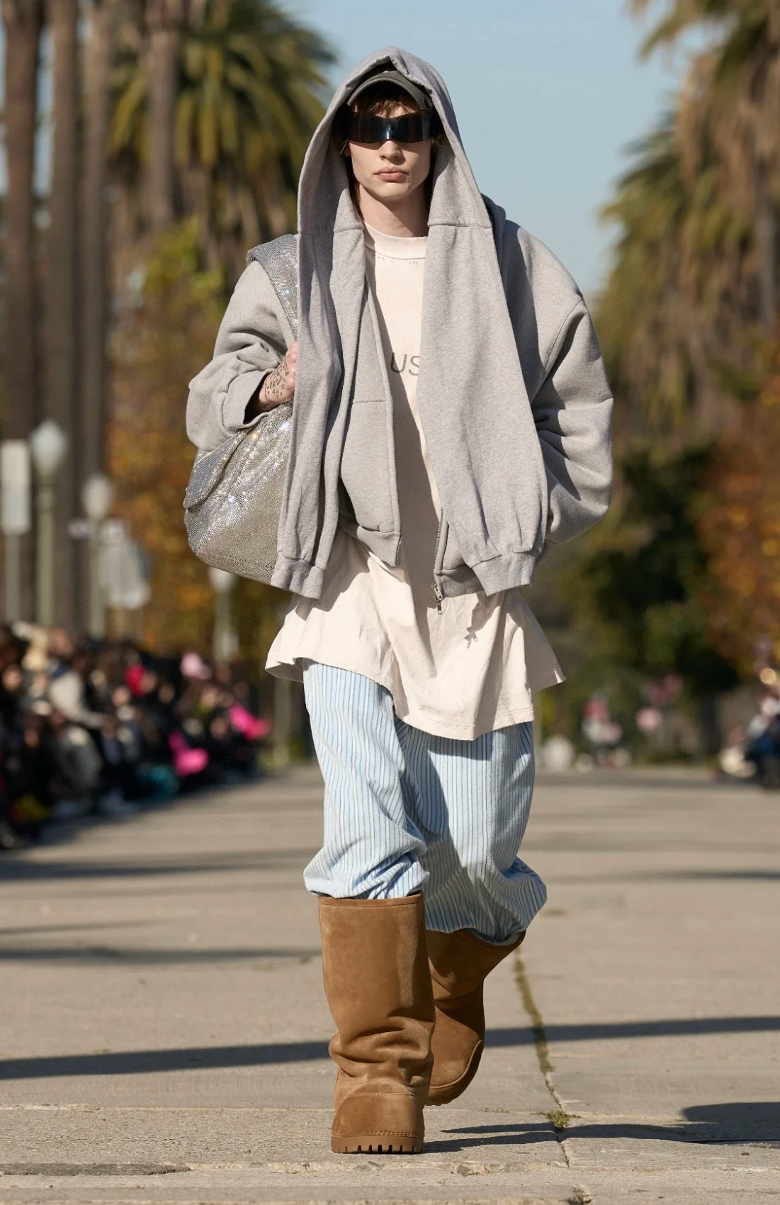 NIGO Balenciaga Men's Women's Striped Solid Color Elastic Waist Drawstring Loose Straight Spring & Autumn Casual Pants Ngvp #nigo1167