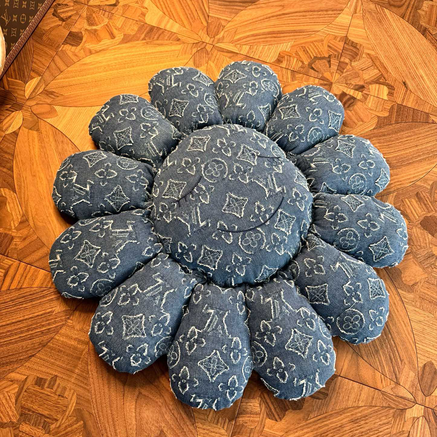 NIGO Louis Vuitton Double Sided Embroidery Letter Printing Sunflower Shape Pillow/cushion/cushion Home Furnishings Accessories #nigo75559