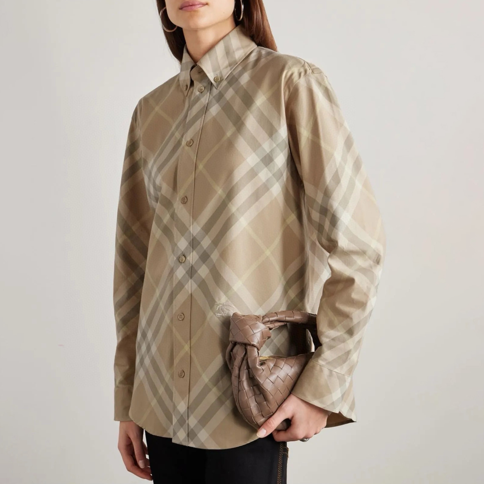NIGO Burberry Women's Checkered Cotton Single-Breasted Spring And Fall Casual Long-Sleeved Shirt #nigo75568