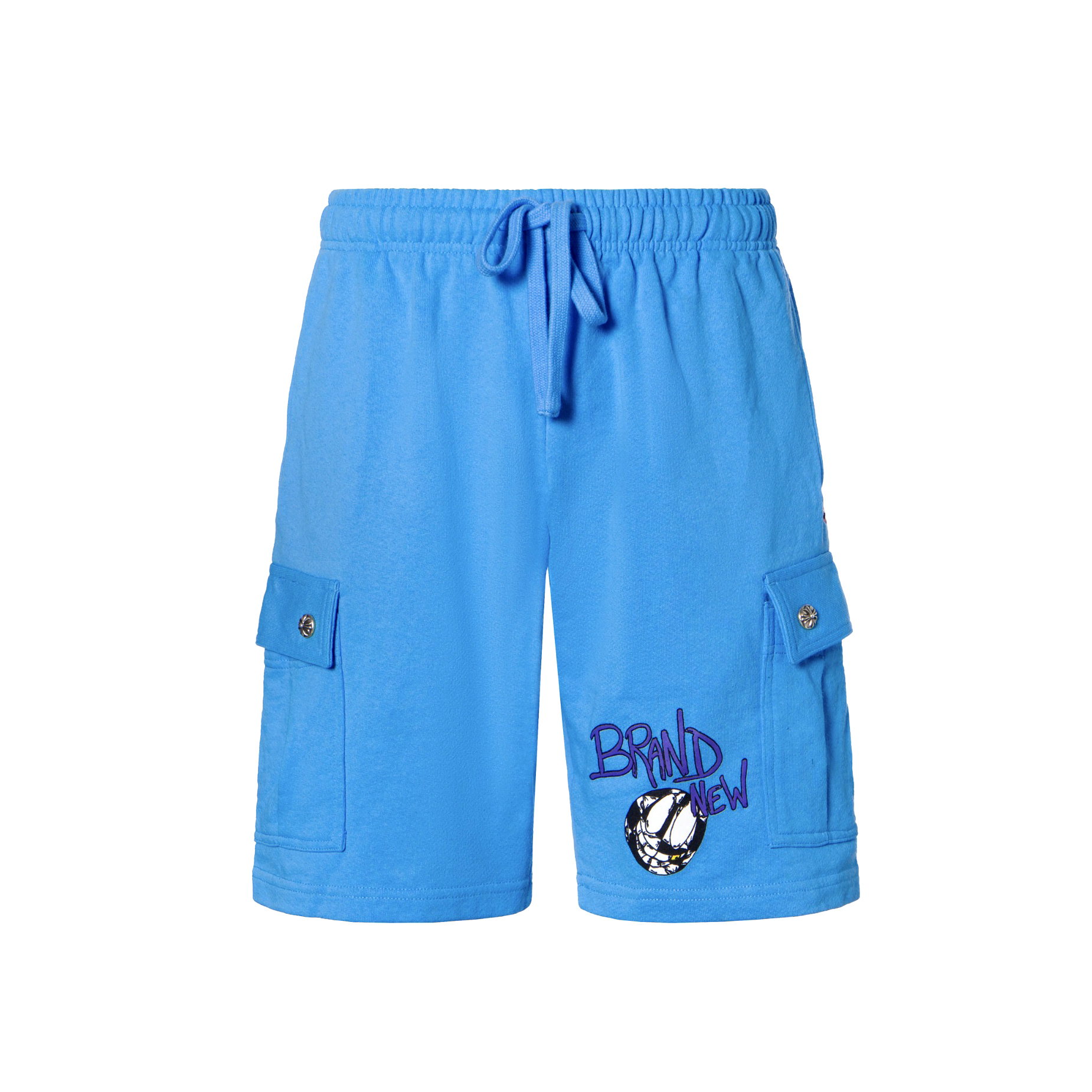 NIGO Chrome Hearts Men's Summer Graffiti Monogram Printed Mid Rise Straight Leg Casual Tie Shorts #nigo75587