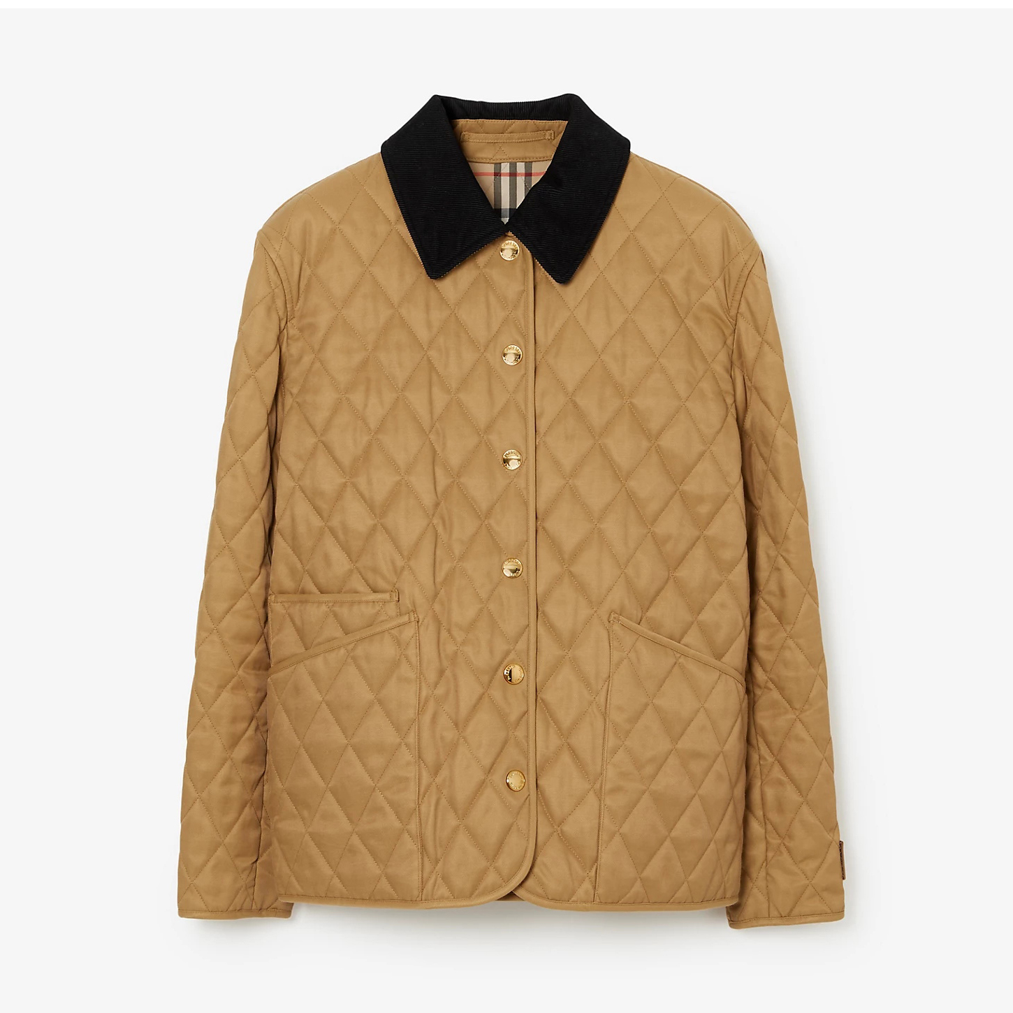 NIGO Burberry Women's Autumn and Winter Solid Color Splicing Lapel Loose Single Breasted Long Sleeve Jacket #nigo75566