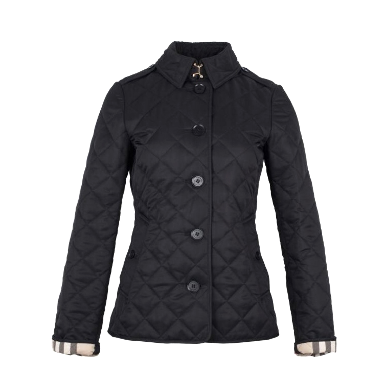 NIGO Burberry Women's Autumn and Winter Solid Color Quilted Design Single Breasted Lapel Long Sleeve Jacket #nigo75565