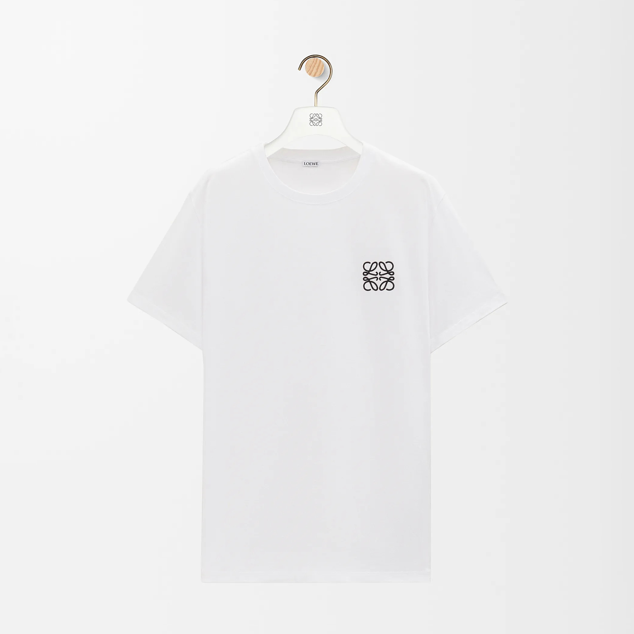 NIGO Loewe Men's Summer Embroidered Logo Pattern Round Neck Solid Color Cotton Short Sleeve T-Shirt #nigo75589