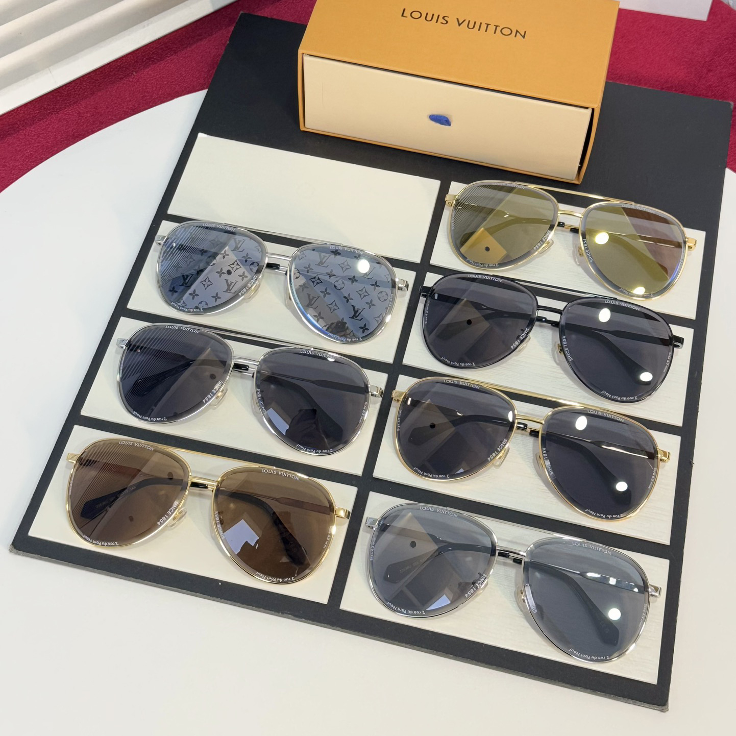 NIGO Louis Vuitton LV SUPER VISION METAL PILOT SQUARE Men's Aviator Style Sunglasses Eyeglasses Glasses #nigo75583