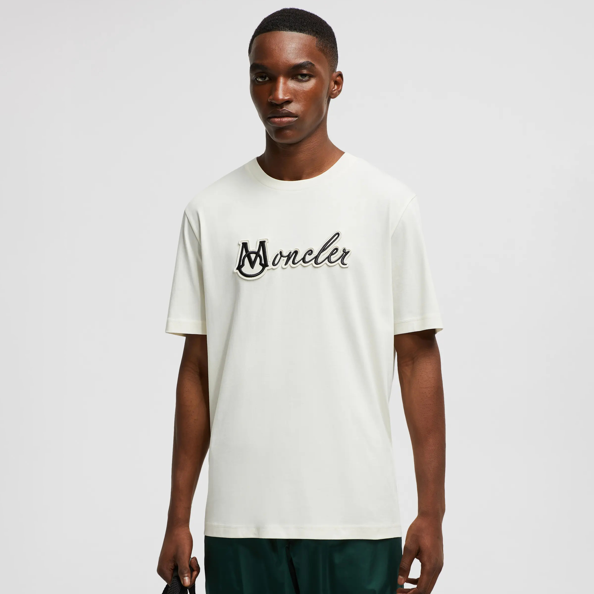 NIGO Moncler Men's Summer Letter Applique Solid Color Round Neck Cotton Short Sleeve T-Shirt #nigo75638