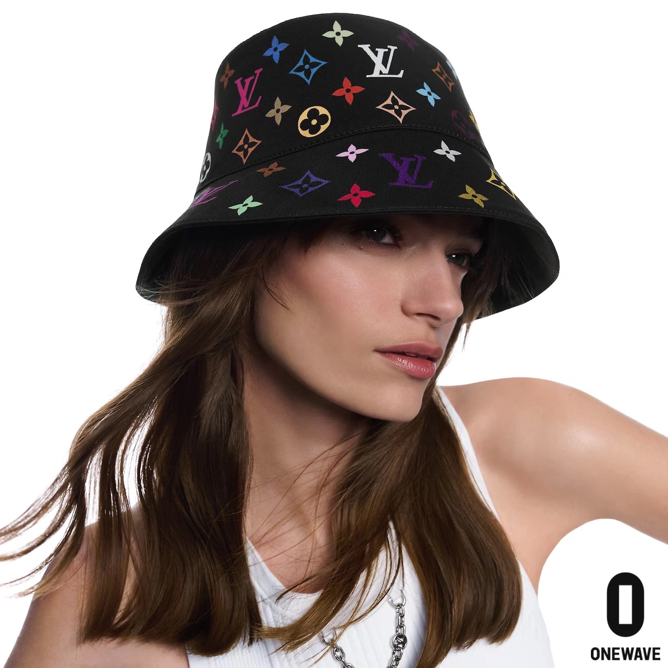 NIGO Louis Vuitton Men's And Women's Colorful Letters Embroidered Printed Cotton Reversible Fisherman's Hat Cap #nigo75642