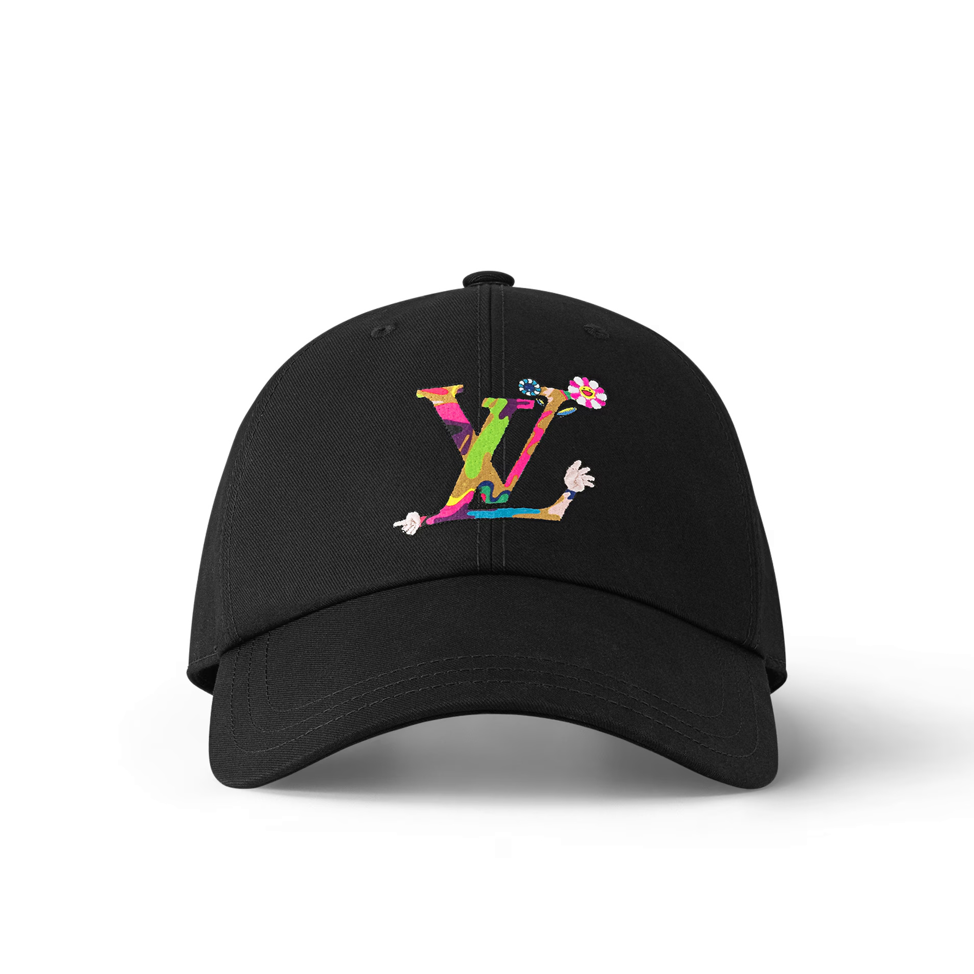 NIGO Louis Vuitton Men's and Women's Colorful Embroidered Logo Printed Solid Color Duck Tongue Cap Hat #nigo75641