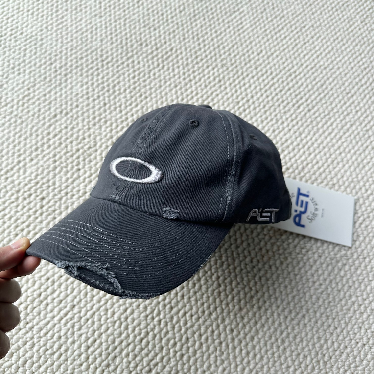 NIGO Oakley Men's Embroidered Logo Print Solid Color Cotton Duck Cap Hat #nigo75661