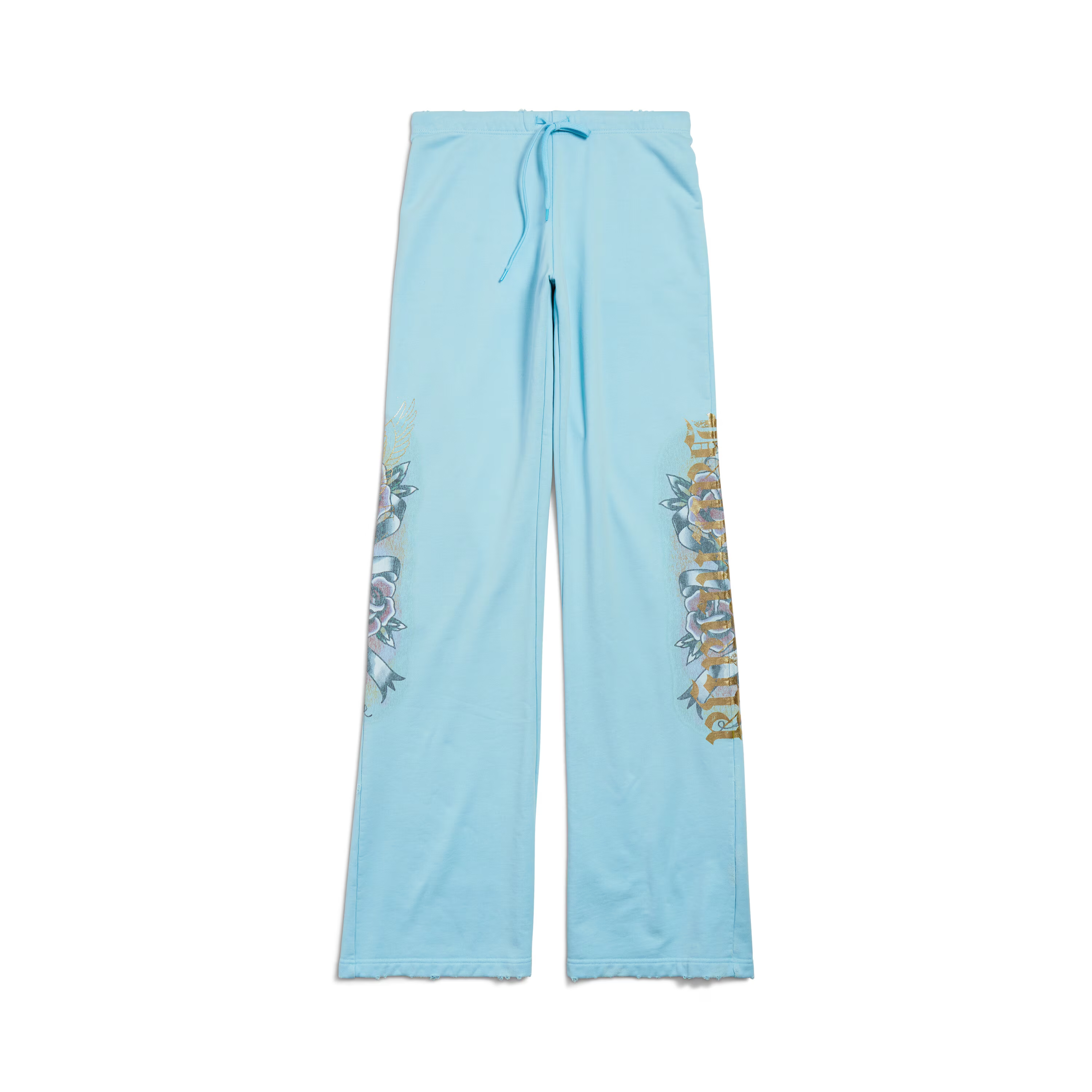 NIGO Balenciaga Women's Tacky Flared Sweatpants In Black Faded Spring And Summer Fashion Casual Straight Leg Wide Leg Pants Loose Sports Sweatpants Ngvp #nigo1276