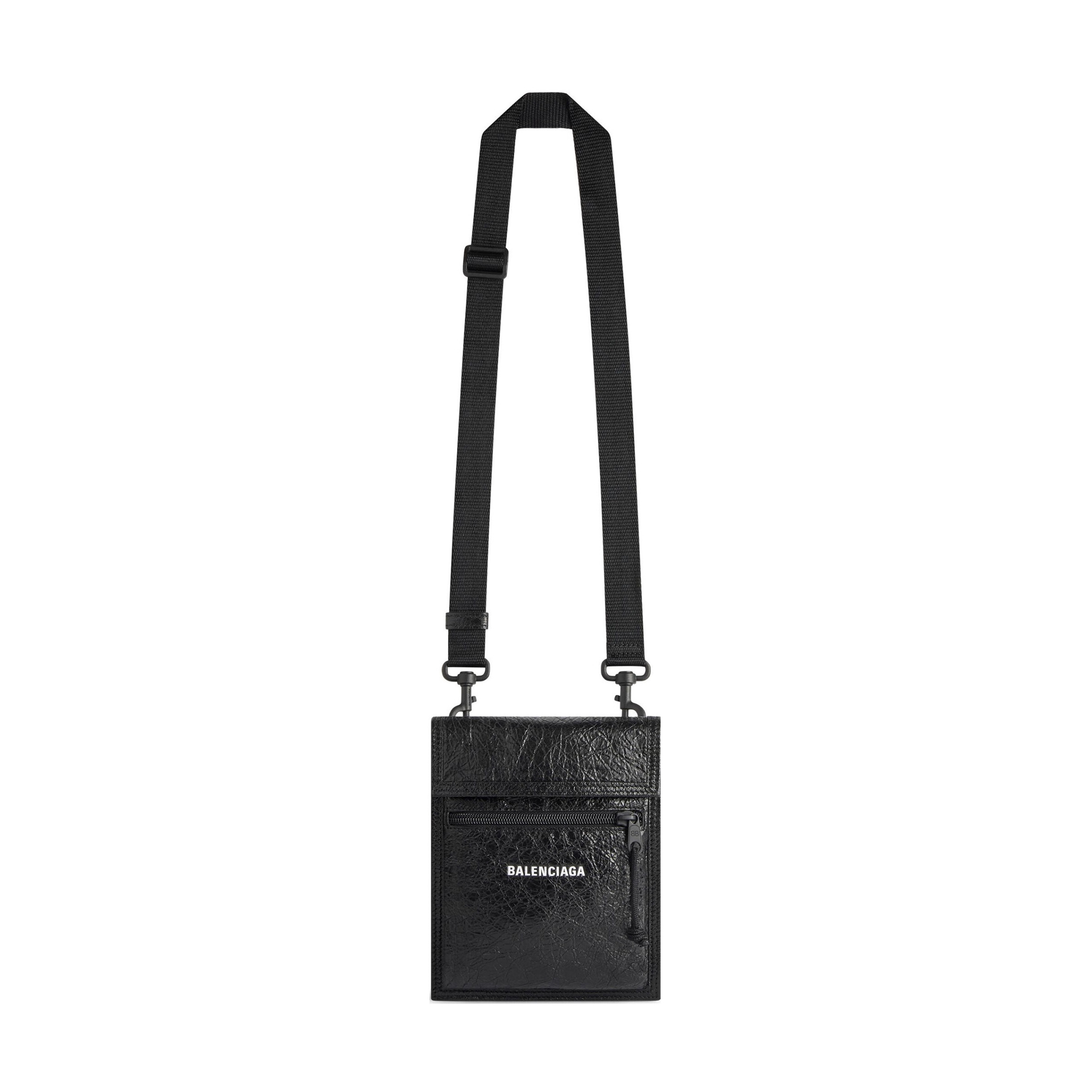NIGO Balenciaga Men's Solid Color Monogrammed Logo Intaglio Lambskin Shoulder Crossbody Bag Bags #nigo75672