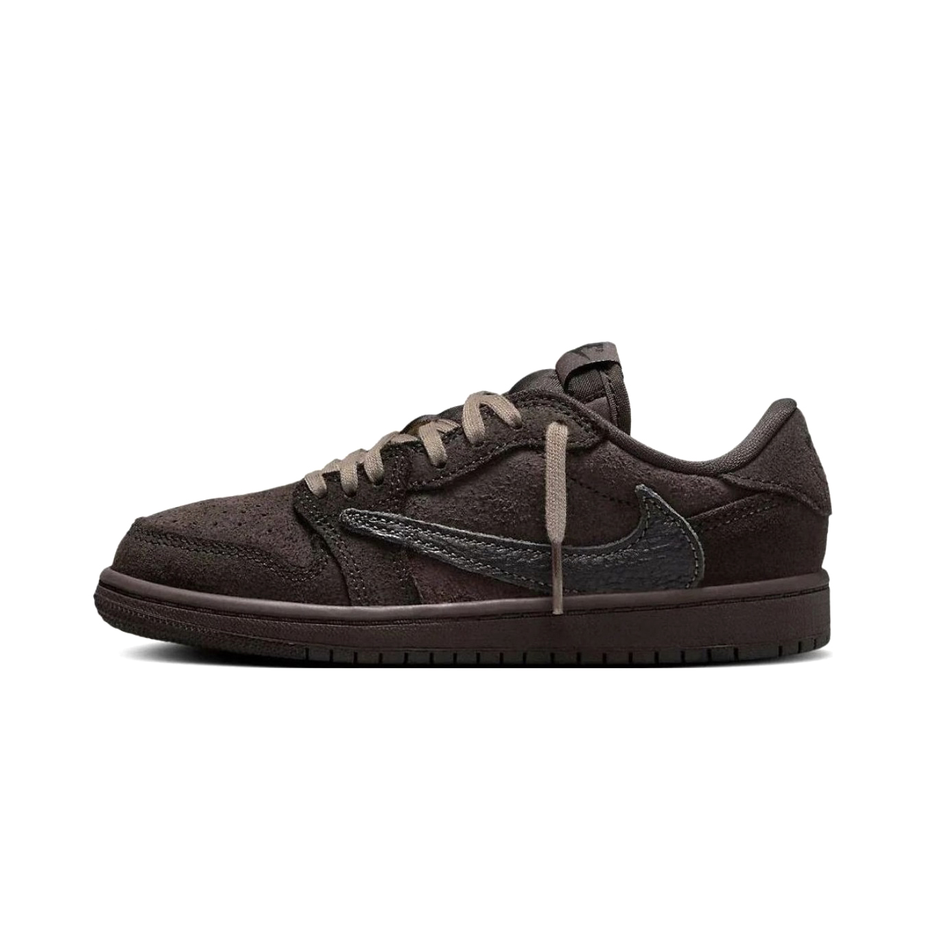 NIGO Nike Travis Scott x Jordan 1 Low OG  VelvetBrown  Men's And Women's Four Seasons Solid Color Suede Non Slip Wear Resistant Low-top Flat Lace-up Sneakers Shoes #nigo75681