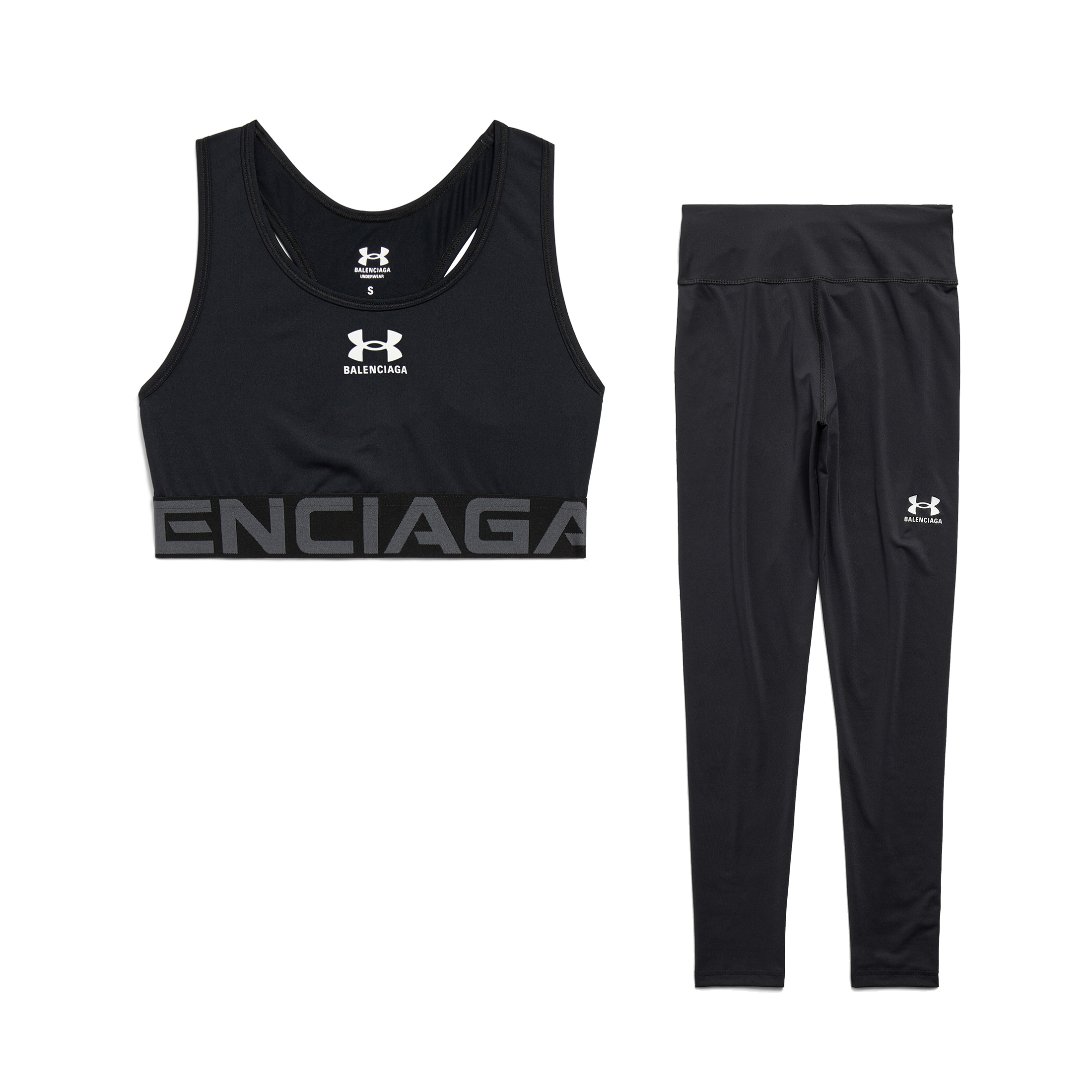 NIGO Balenciaga Under Armour Women's Summer Technical Jersey Bra Top and Lightweight Spandex Leggings Pants Set Suit #nigo75688
