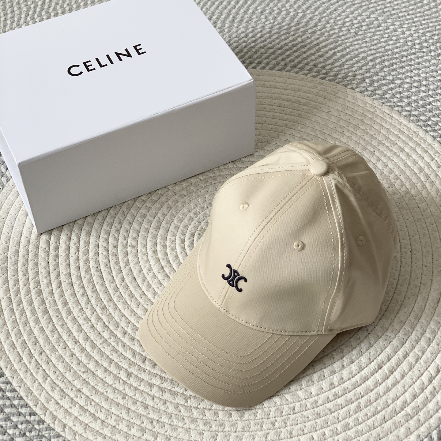 NIGO Celine Men Women Fashion Vintage Cowboy Letter Embroidery Baseball Cap Blue Casual Duck Hat #nigo75689