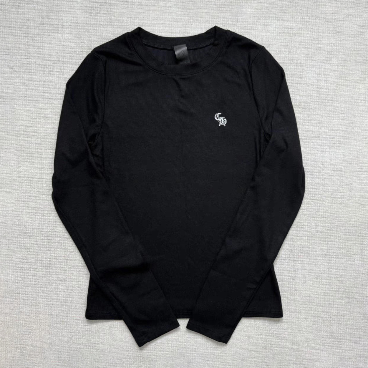 NIGO Chrome Hearts Women's Spring/Summer Printed Solid Color Cotton Crew Neck Long Sleeve T-Shirt #nigo75696