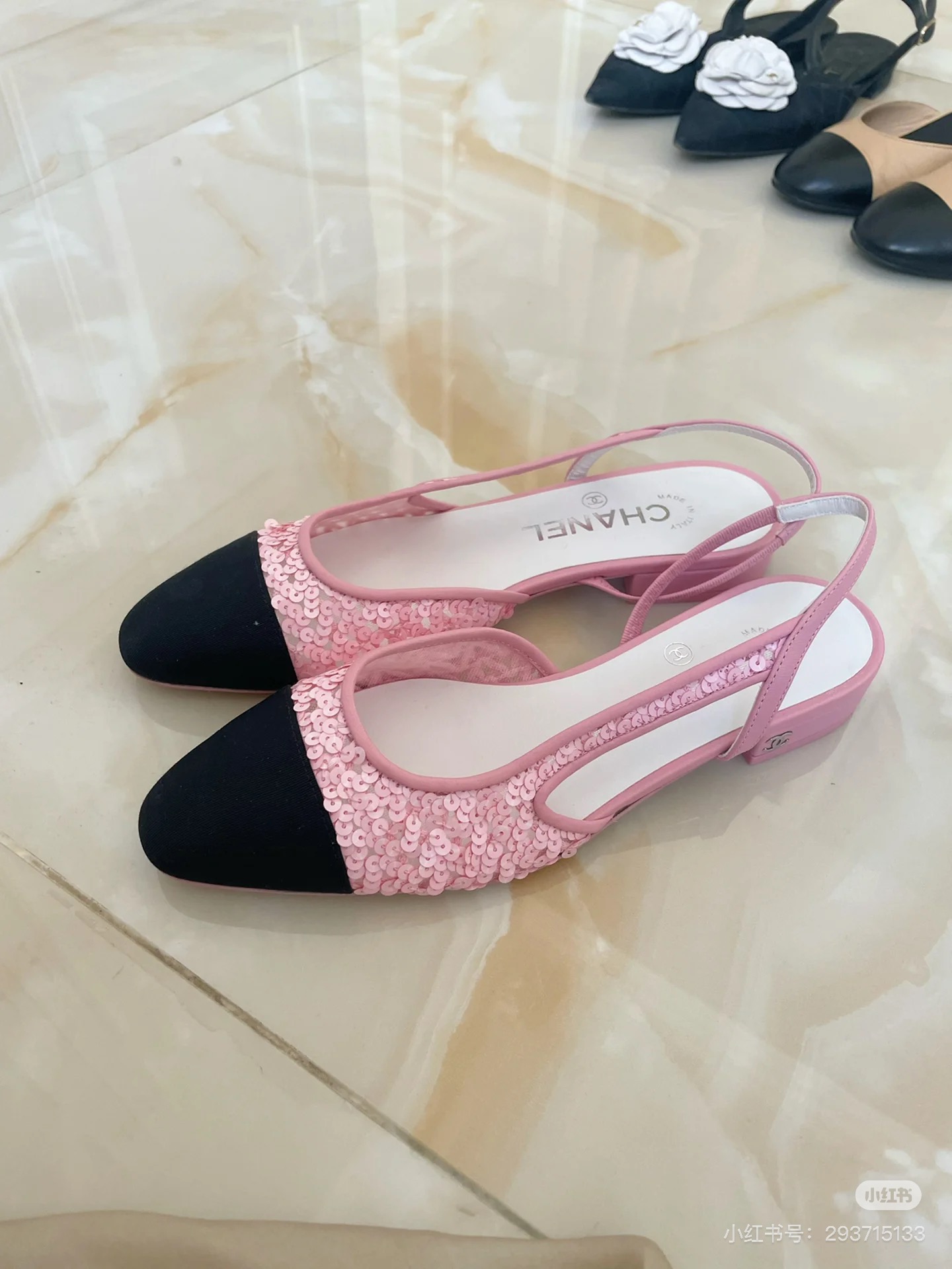 NIGO Chanel Women's Spring/Summer Glitter Design Cotton Embossed Lace Casual Ballet Flats Shoes #nigo75695