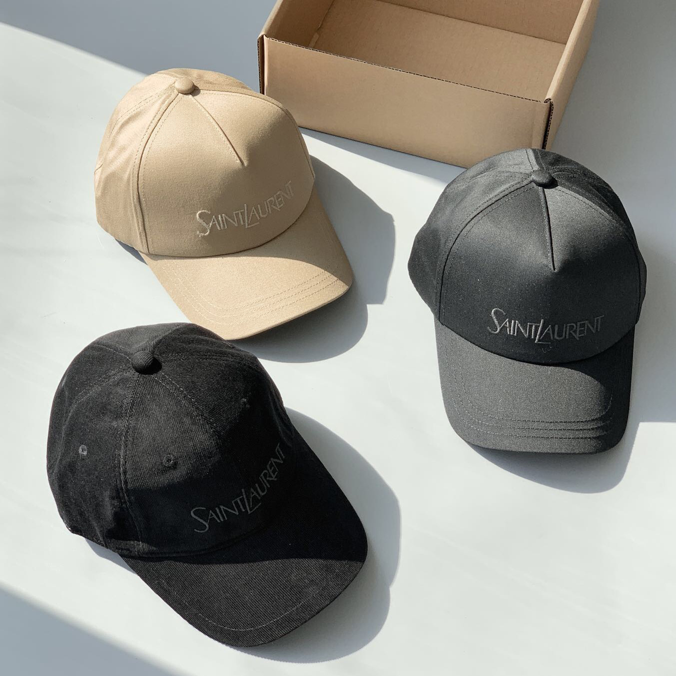 NIGO SAINT LAURENT Men's and Women's Solid Color Embroidered Letter Print Velvet Denim Duckbill Cap - Trendy Streetwear Accessory #nigo75721