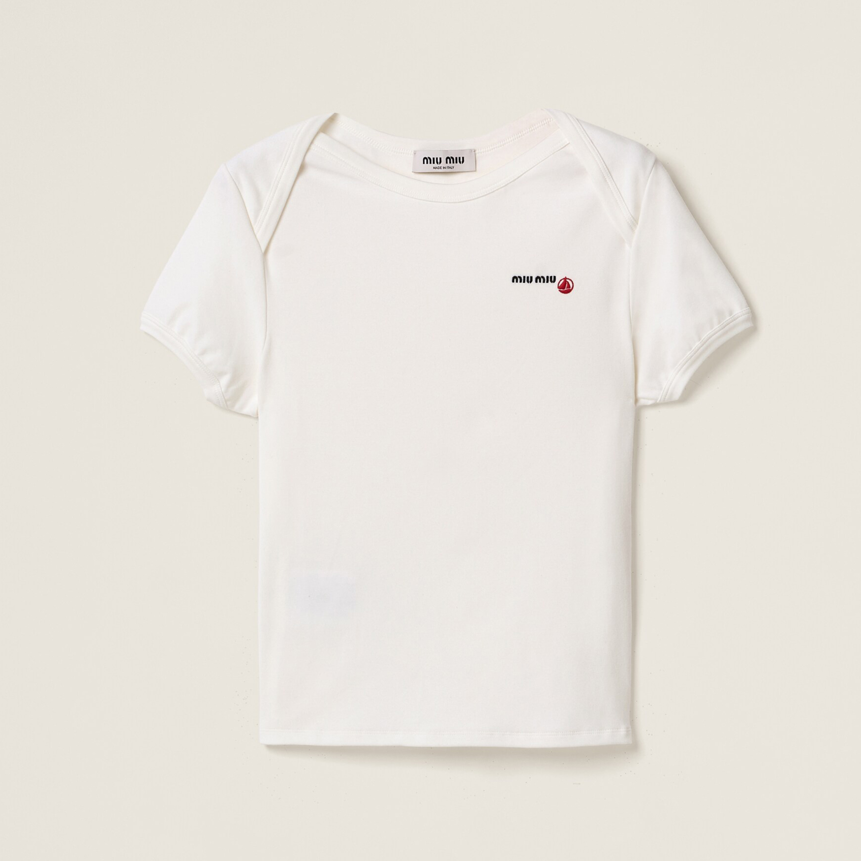 NIGO MiuMiu Women's Summer White Breathable Short Sleeve Tee T-shirt - Minimalist Casual Wear #nigo75716