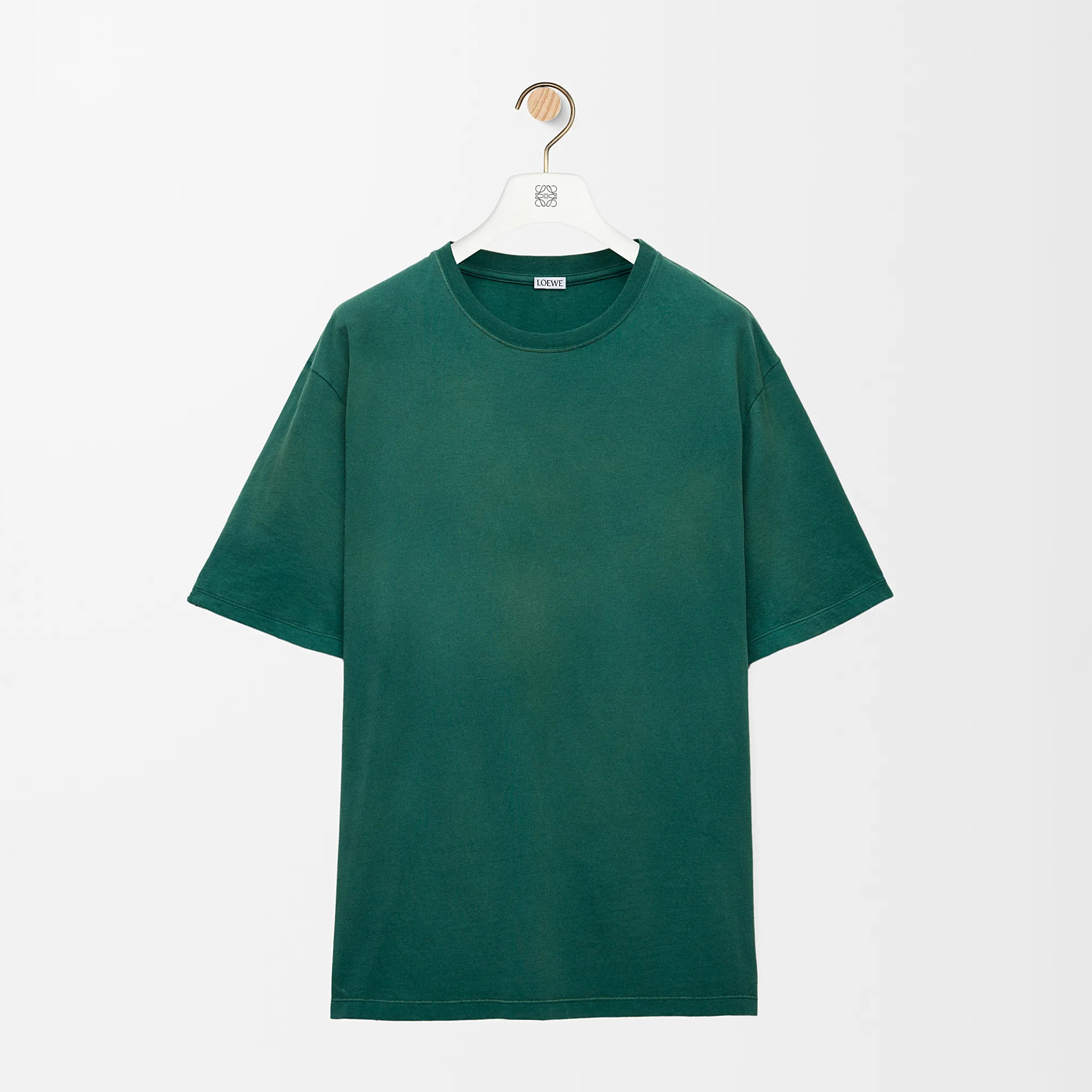 NIGO Loewe Men's Summer Solid Color Cuffs Embroidered Logo Round Neck Cotton Short Sleeve T-Shirt #nigo75735