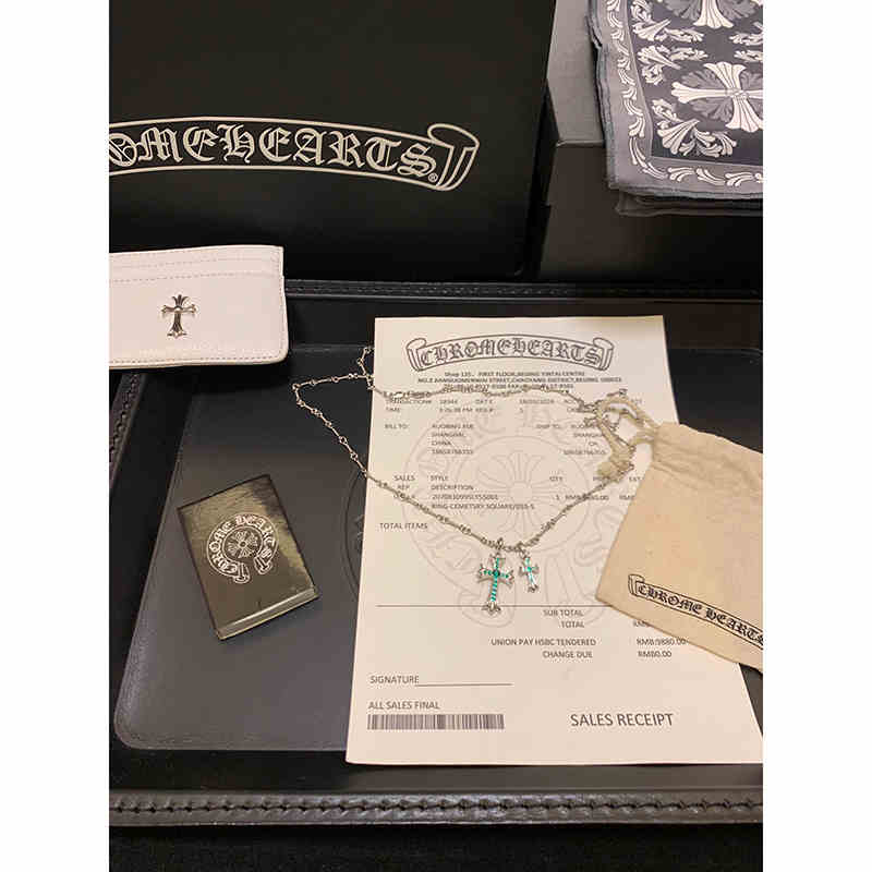 NIGO Chrome Hearts Men's And Women's Cross With Diamond Pendant Bamboo Lockbone Chain Necklace Jewelry (Pendants can be freely matched (up to 3 types) please contact customer service) #nigo75727