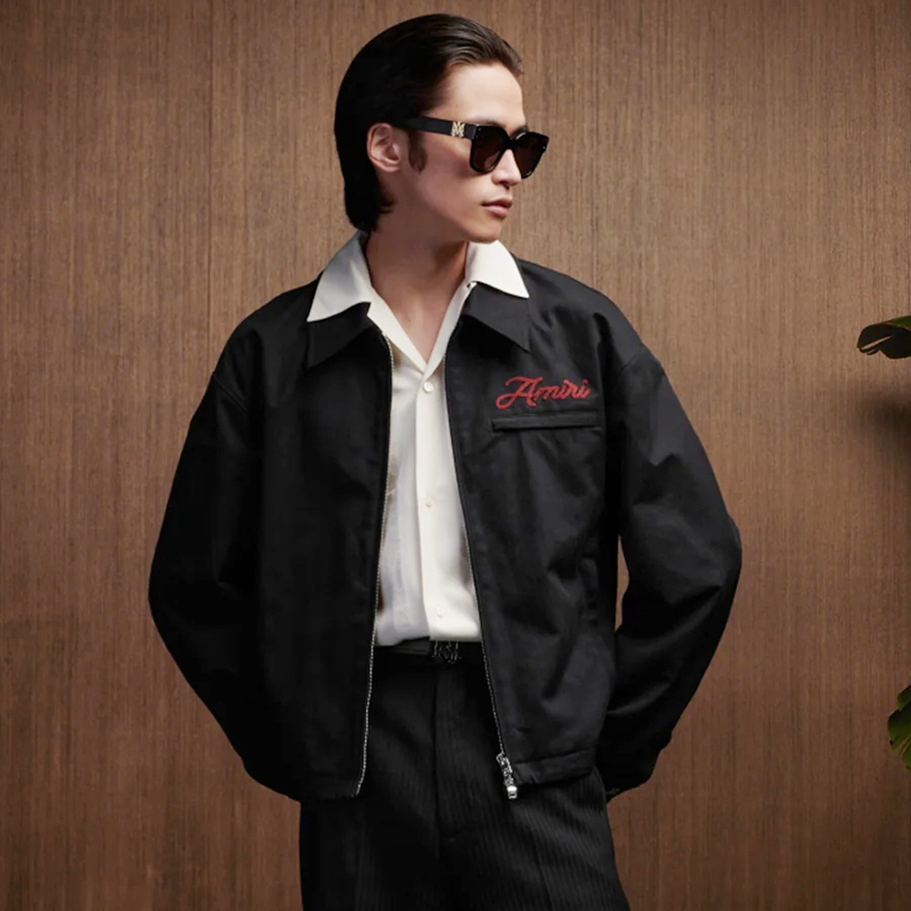 NIGO AMIRI Men's Spring and Autumn Solid Color Embroidery Letter Print Zipper Long Sleeve Jacket #nigo75737