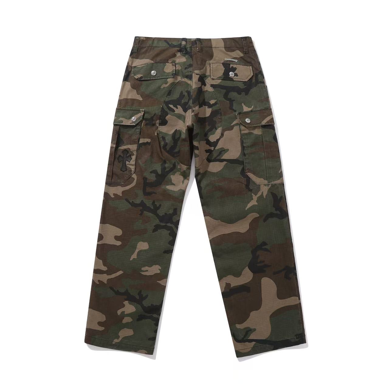 NIGO Chrome Hearts Men's Spring and Autumn Camouflage Printed Three-dimensional Pocket Work Pants #nigo75746