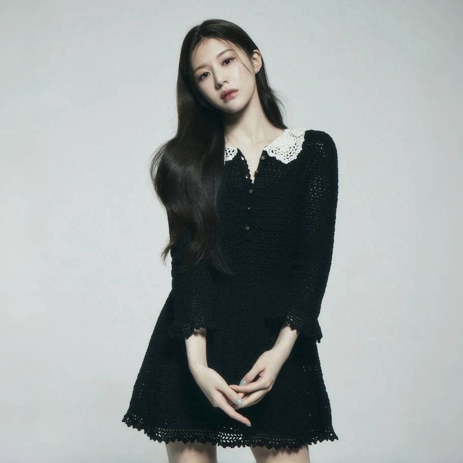 NIGO Celine Women's Spring Summer Lace Black Dress Logo Button Lapel Temperament Elegant Long Sleeve Dresses Ngvp#nigo1296