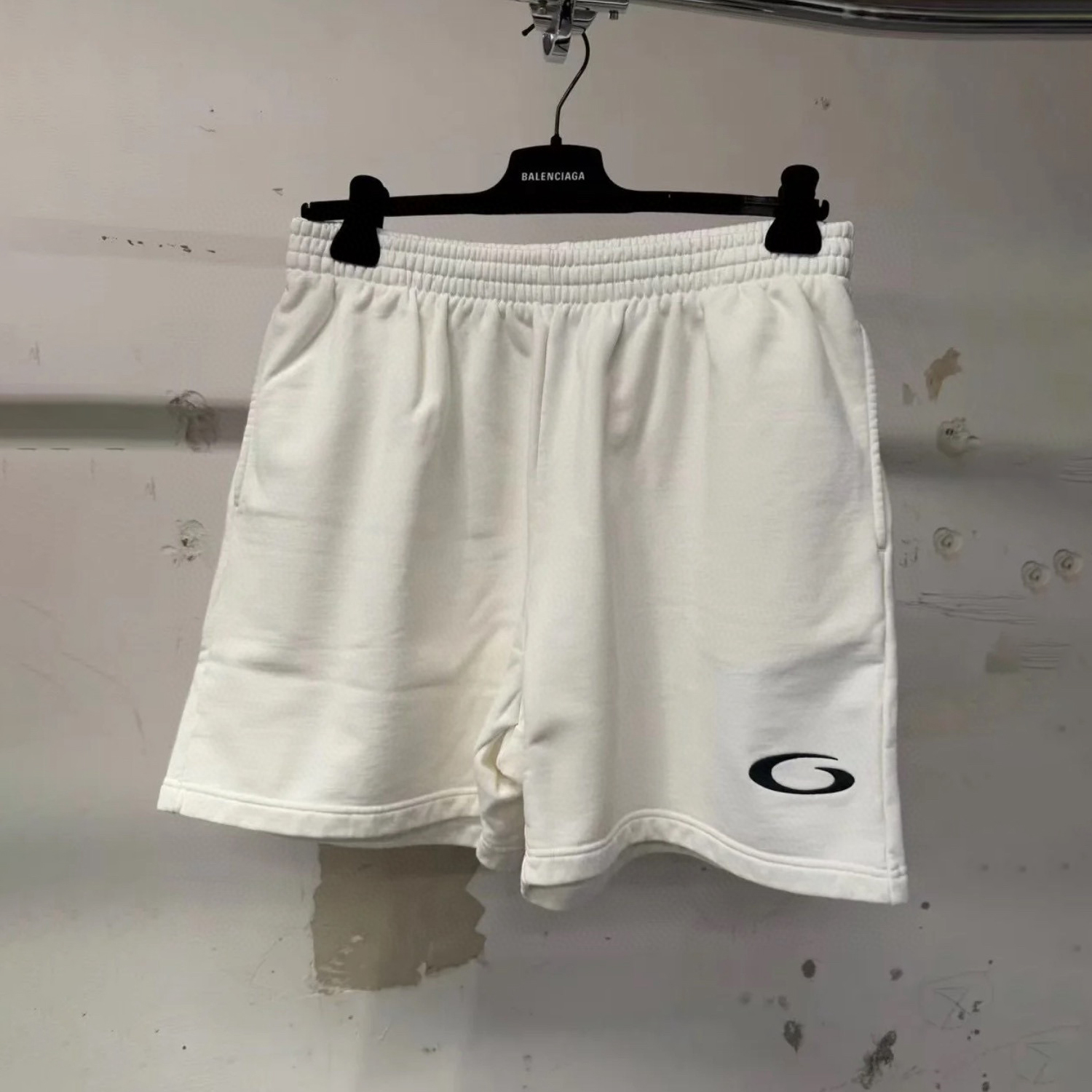 NIGO Balenciaga Men's Summer Solid Color Stretch Waist Tie Athletic Casual Shorts #nigo75749