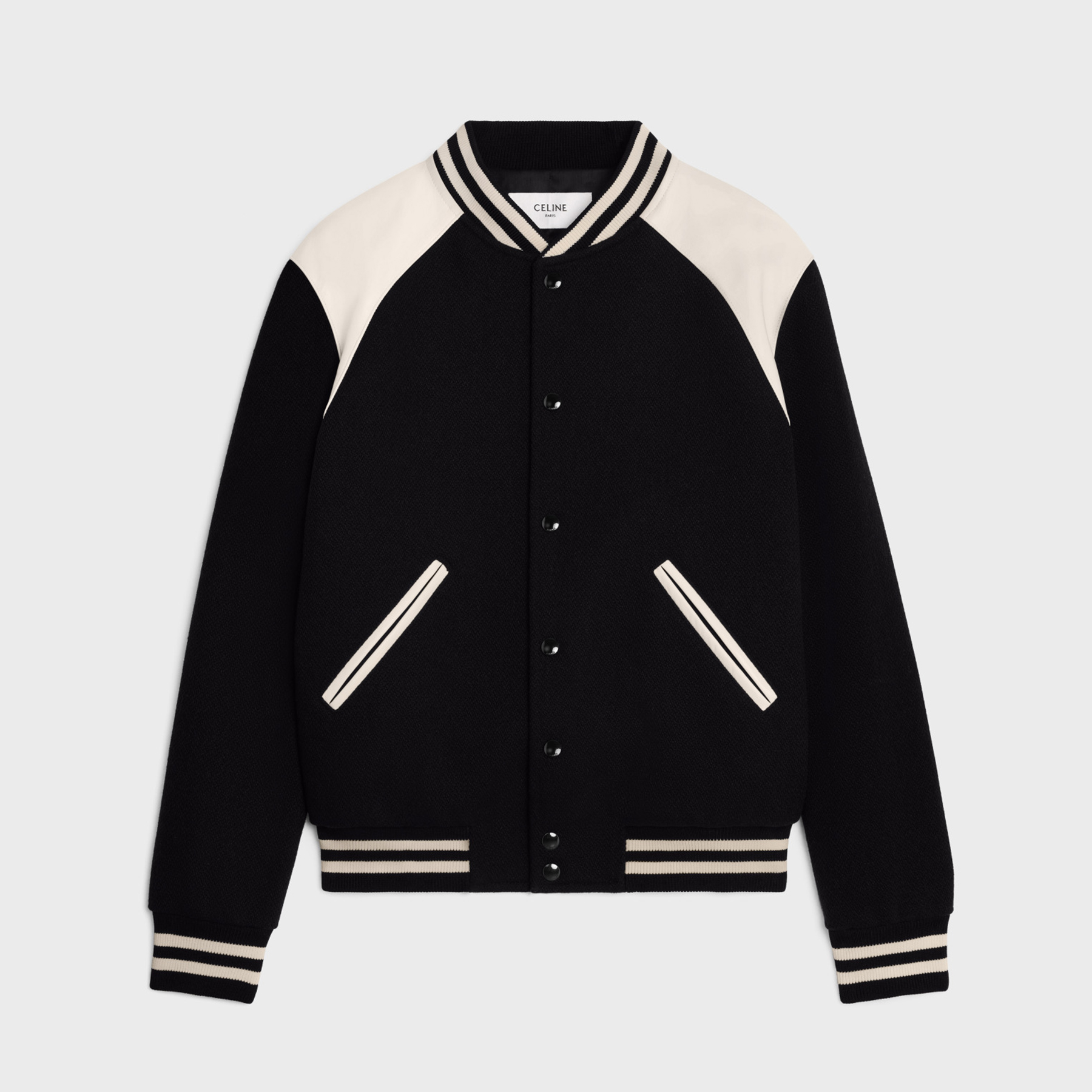 NIGO Celine Men's Spring & Autumn Colorblocking Single Breasted Textured Wool Baseball Coat Long Sleeve Jacket Ngvp #nigo1251