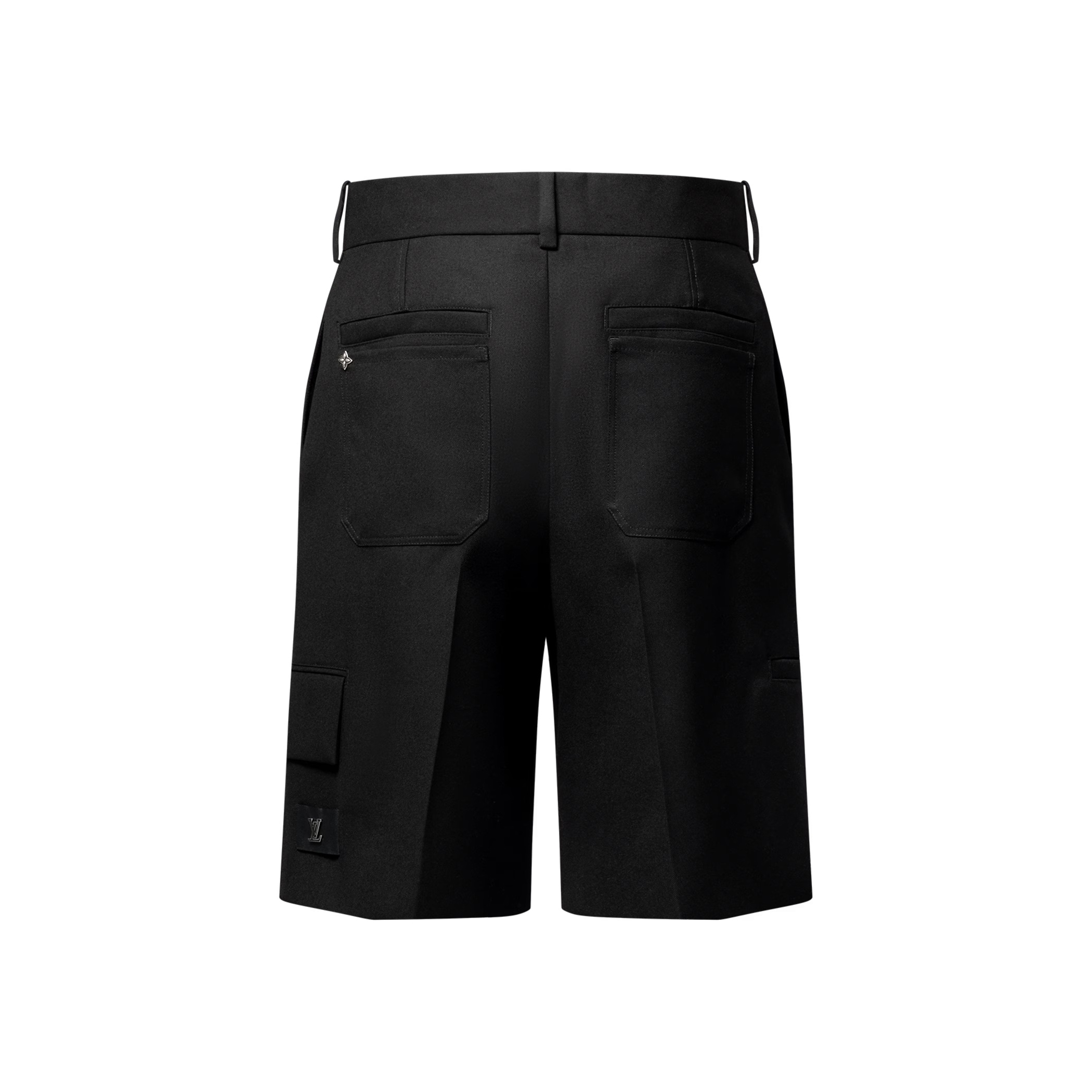 NIGO Louis Vuitton Men's Summer Solid Color Shorts with Pockets and Metallic Embellishments #nigo75769