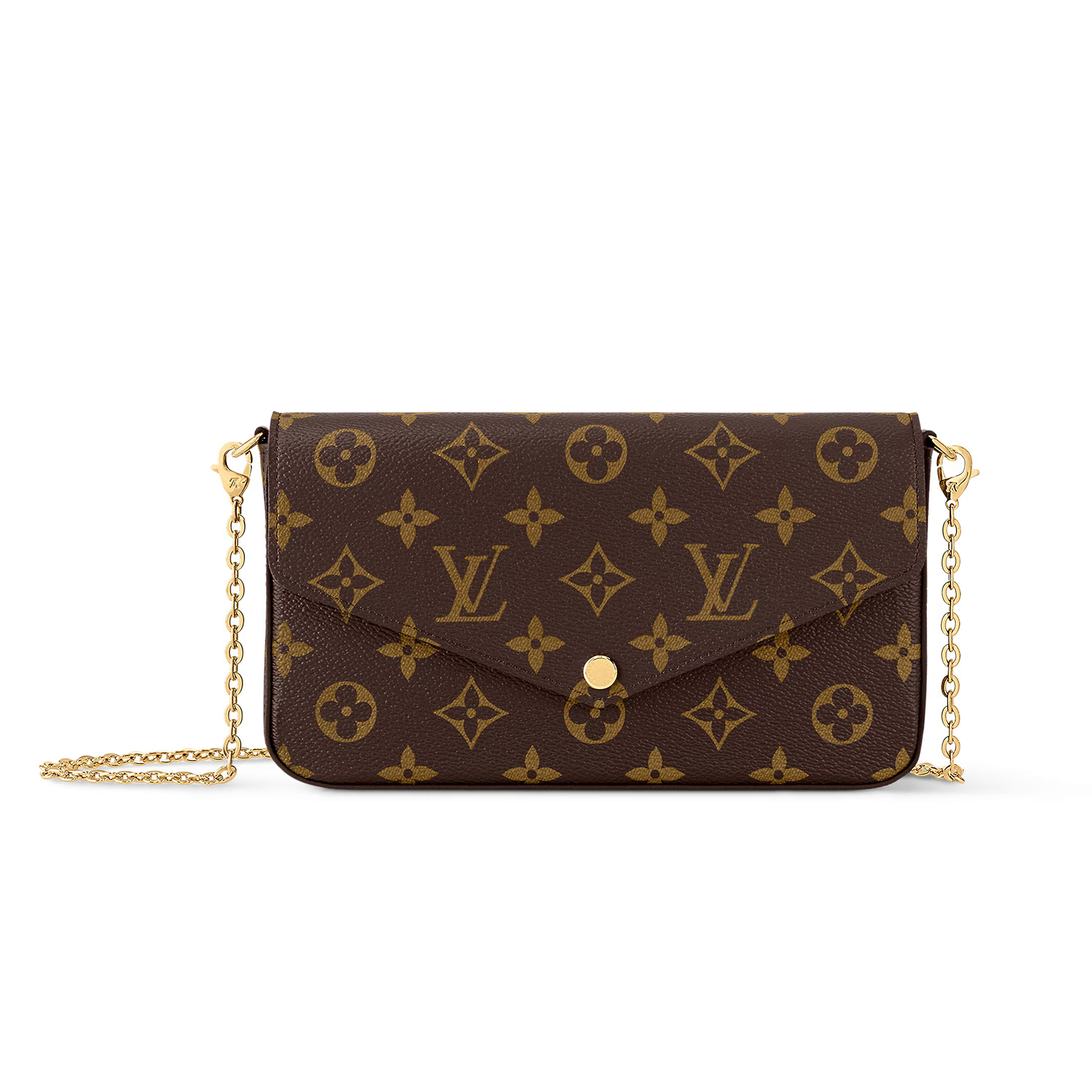 NIGO Pochette Félicie Louis Vuitton Women's Pochette Accessoires Handbag Logo Full Printed Solid Color Cowhide Casual Shoulder Bag Bags #nigo75759