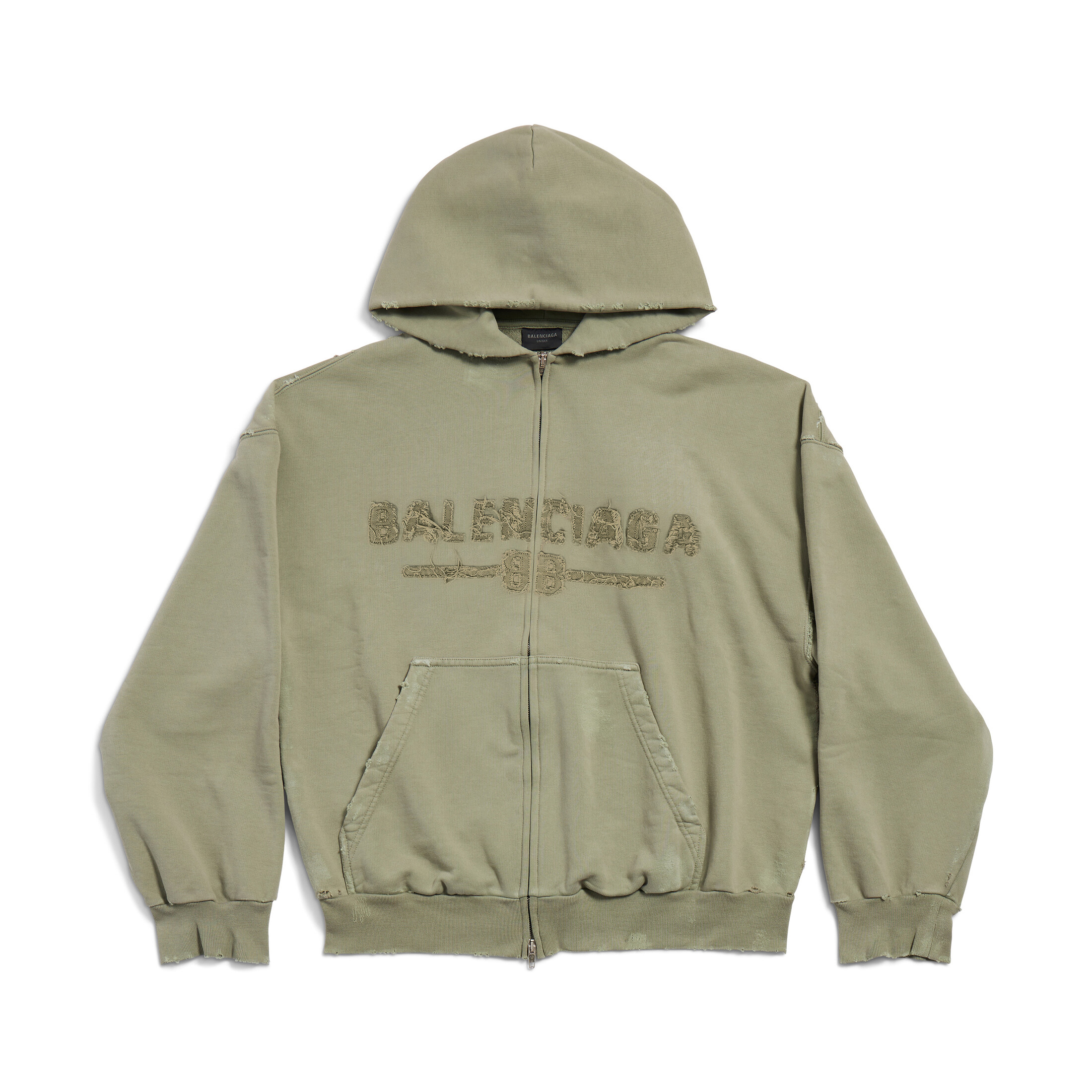 NIGO Balenciaga Men's And Women's Spring And Fall Solid Color Embroidery Letter Print Hooded Zipper Long Sleeved Jacket #nigo75772