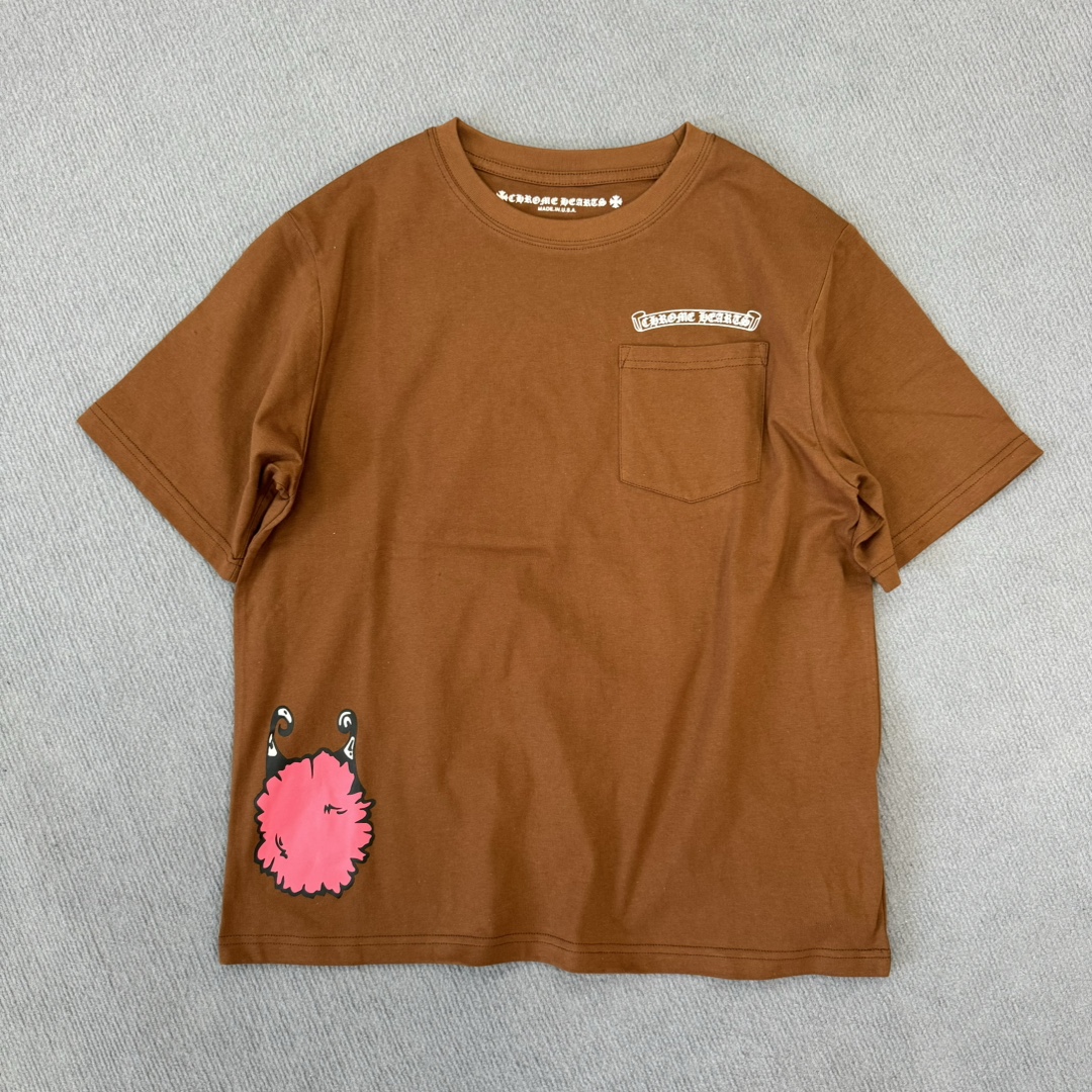 NIGO Chrome Hearts Men's Summer Solid Color Printed Round Neck Cotton Short Sleeve T-Shirt #nigo75818