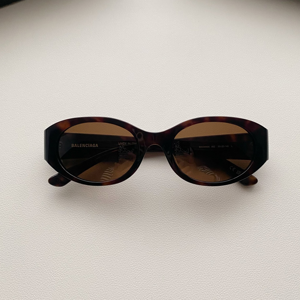 NIGO Balenciaga Men's And Women's Temples Gold Monogrammed Acetate Solid Color Sunglasses Glasses #nigo75815
