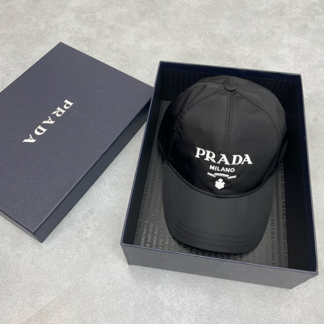 NIGO Prada Men's Logo Embroidery Pattern Printed Solid Color Nylon Duck Cap Hat #nigo75813