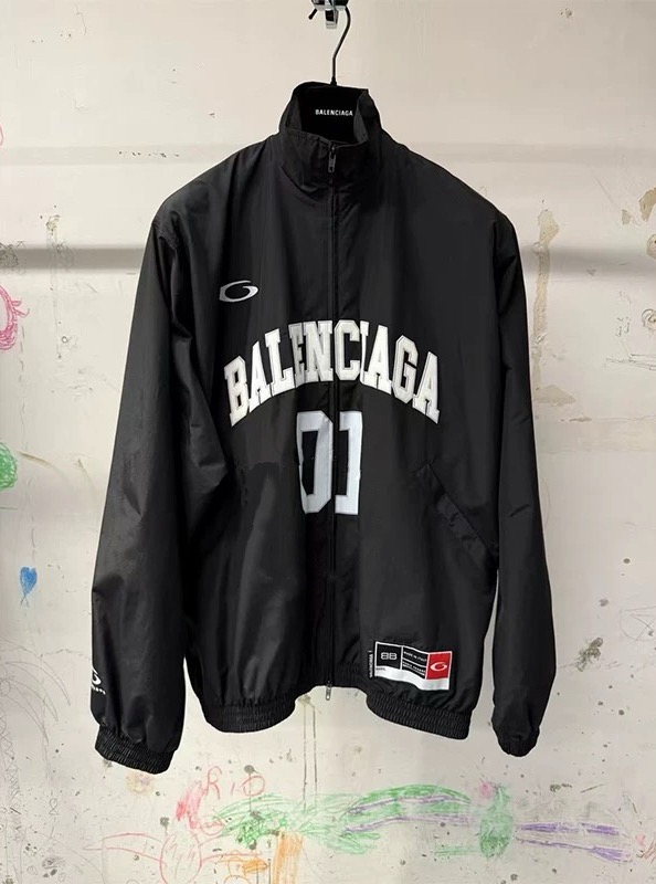 NIGO Balenciaga Basketball Series Men's Spring And Fall Black Technology Poplin Sports Zipper Long Sleeved Jacket #nigo75789
