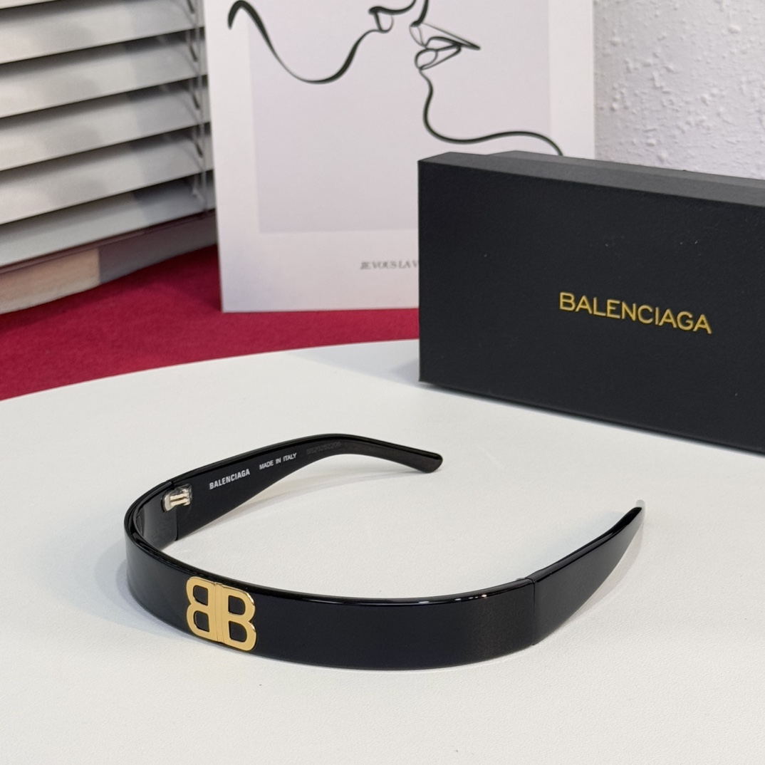 NIGO Balenciaga Women's Solid Color Acetate Sunglasses Style Hairband Jewelry #nigo75817