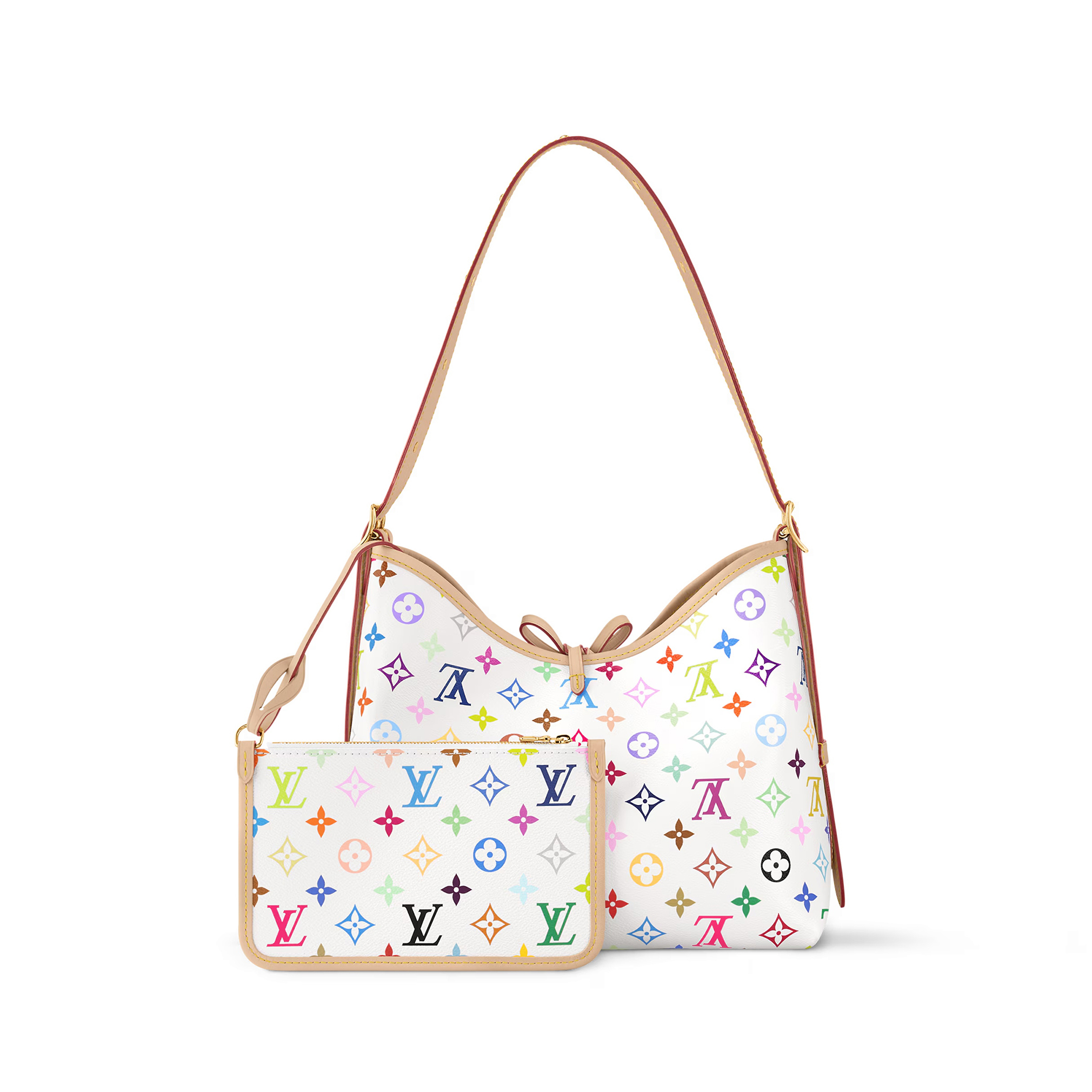 NIGO Louis Vuitton LV x TM CARRYALL Women's Detachable Adjustable Shoulder Strap Colorful Logo Printed Coated Canvas Tote Shoulder Bag Bags #nigo75793