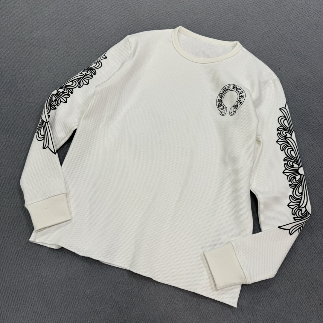 NIGO Chrome Hearts Men's Spring/Summer Solid Color Long Sleeve T-Shirt #nigo75819