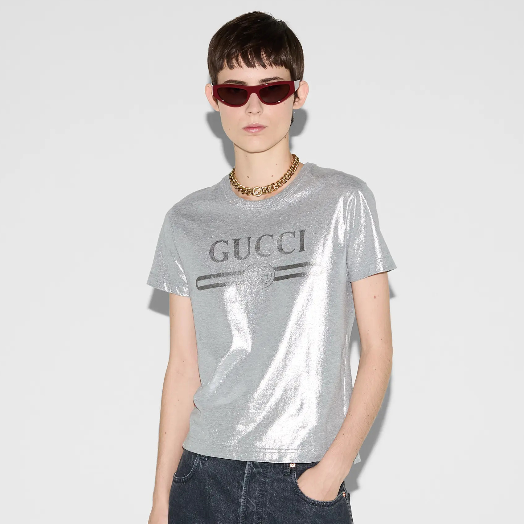 NIGO Gucci Women's Summer Solid Color Logo Letter Printed Cotton Short Sleeve T-Shirt #nigo75841