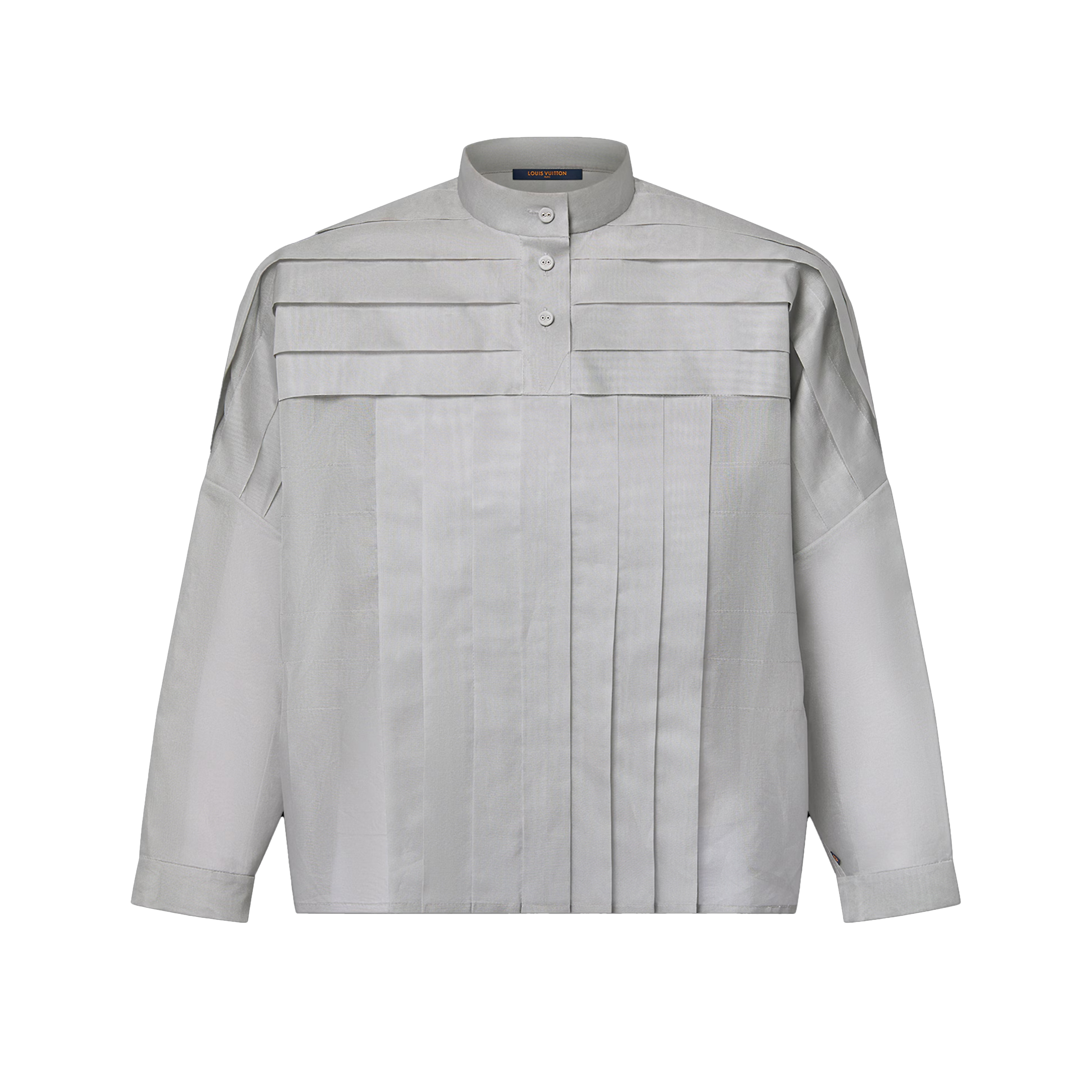 NIGO Louis Vuitton Women's Workwear Striped Mulberry Silk Shirt Solid Colour Thin Standing Collar Long Sleeve Comfortable Breathable Shirt Fashion Trend Tops Ngvp #nigo1325