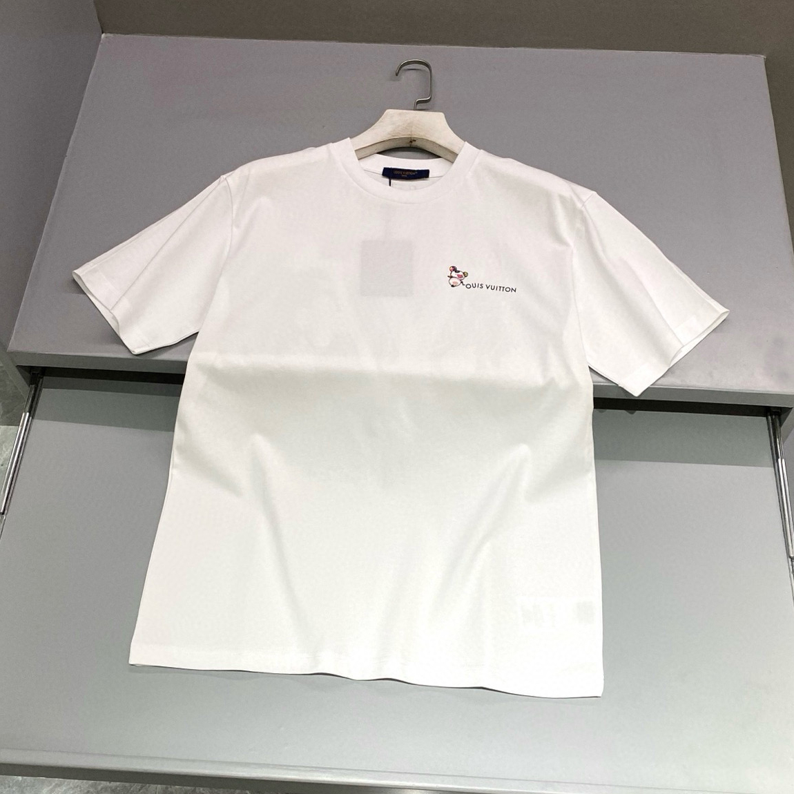 NIGO Louis Vuitton Men's And Women's Summer Colorful Logo Printing Round Neck Cotton Short Sleeve T-shirt #nigo75839