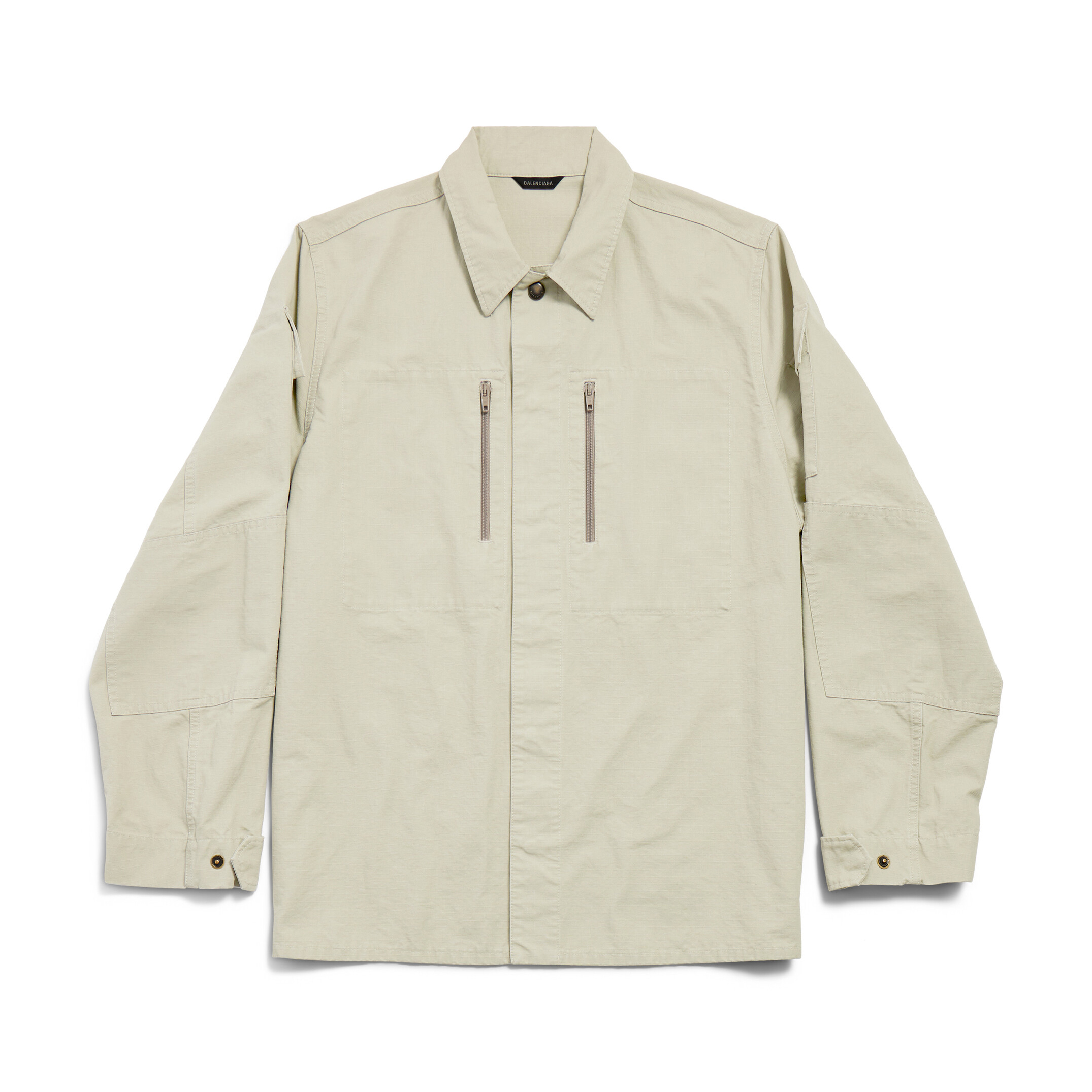 NIGO Balenciaga Men's Spring And Summer Solid Color Zipper Pocket Single Breasted Long Sleeve Shirt #nigo75849