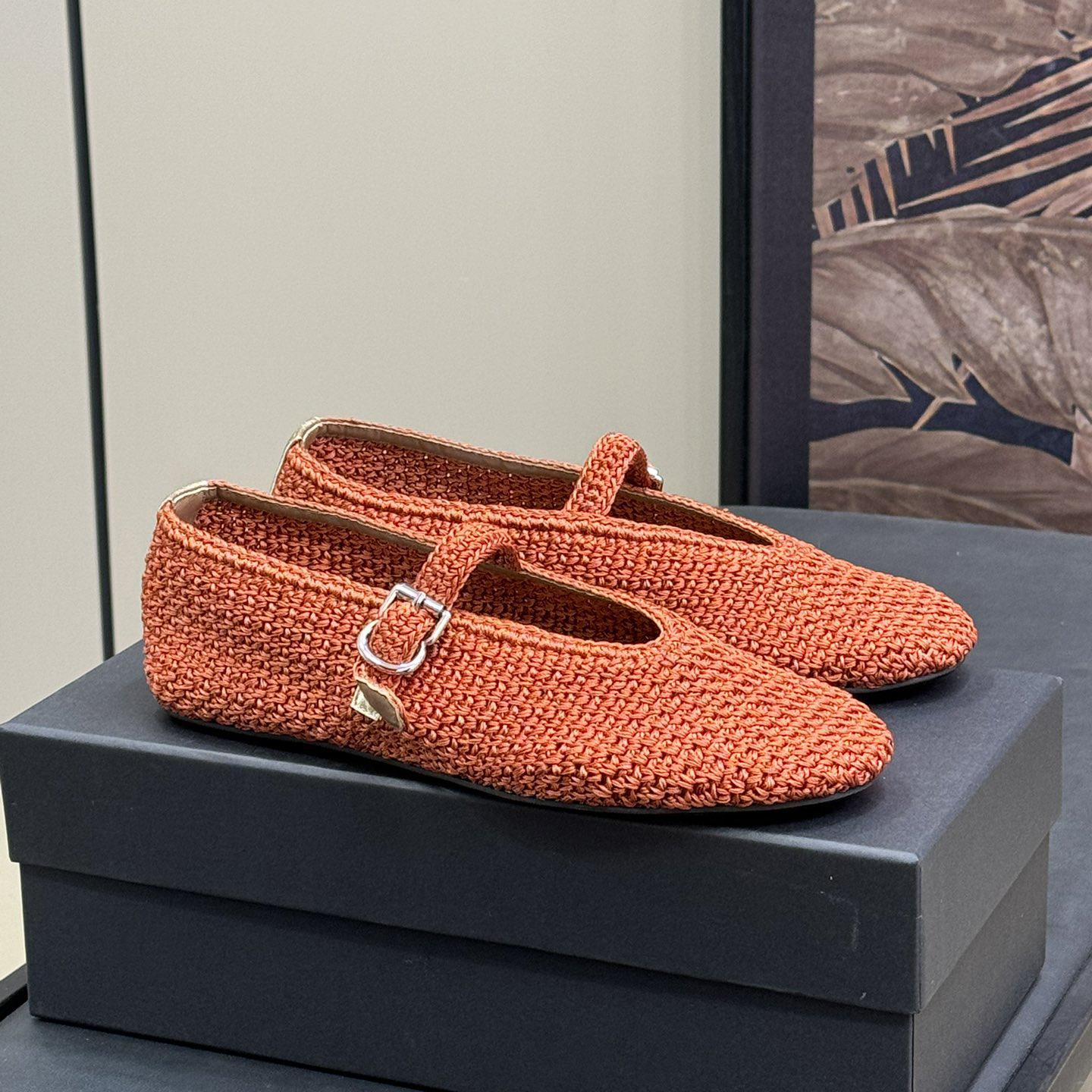 NIGO Alaia Women's Summer Solid Color Round Toe Buckle Braided Flat Ballet Shoes #nigo75867