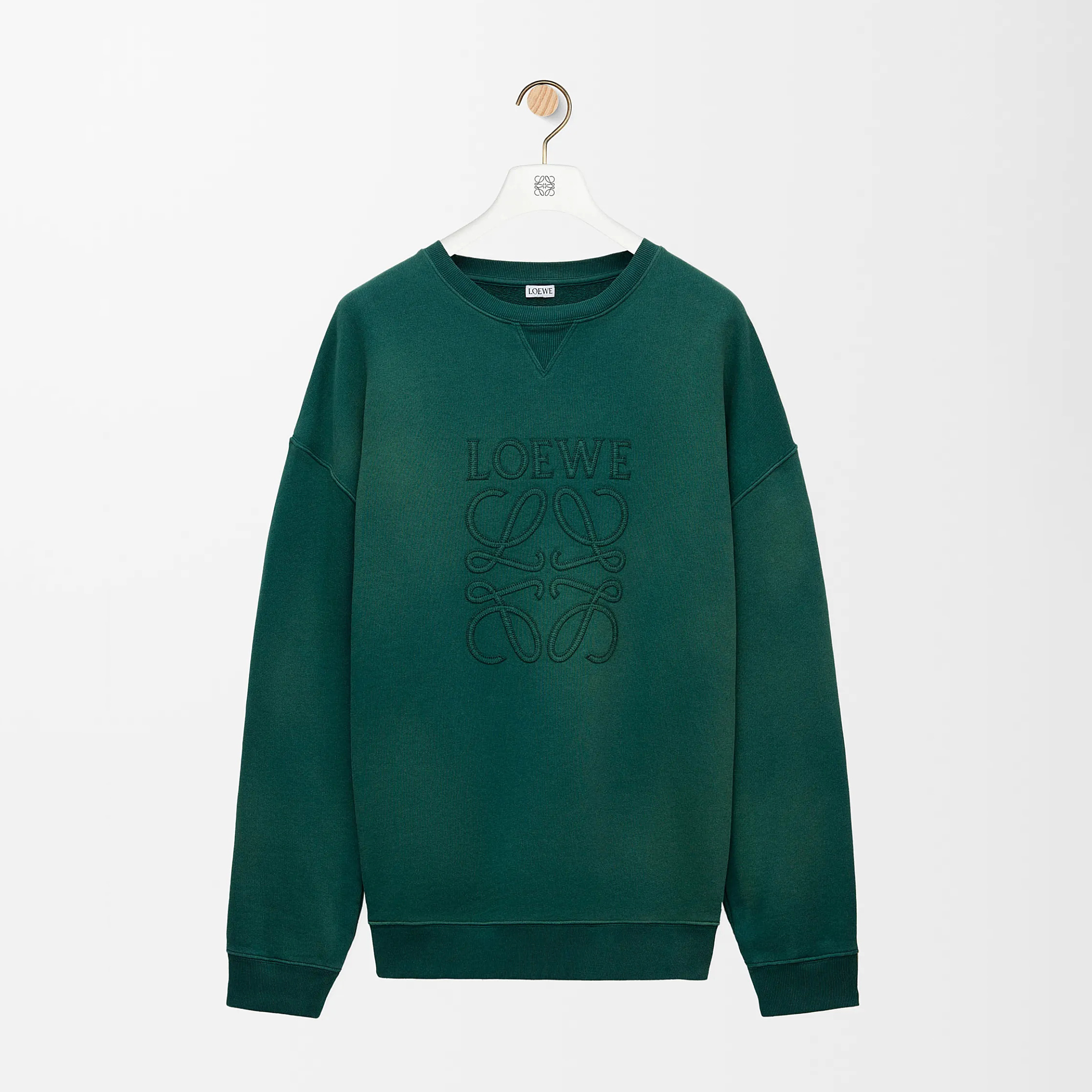 NIGO Loewe Men's Summer Solid Color Embroidered Logo Round Neck Cotton Long Sleeve Sweatshirt #nigo75858
