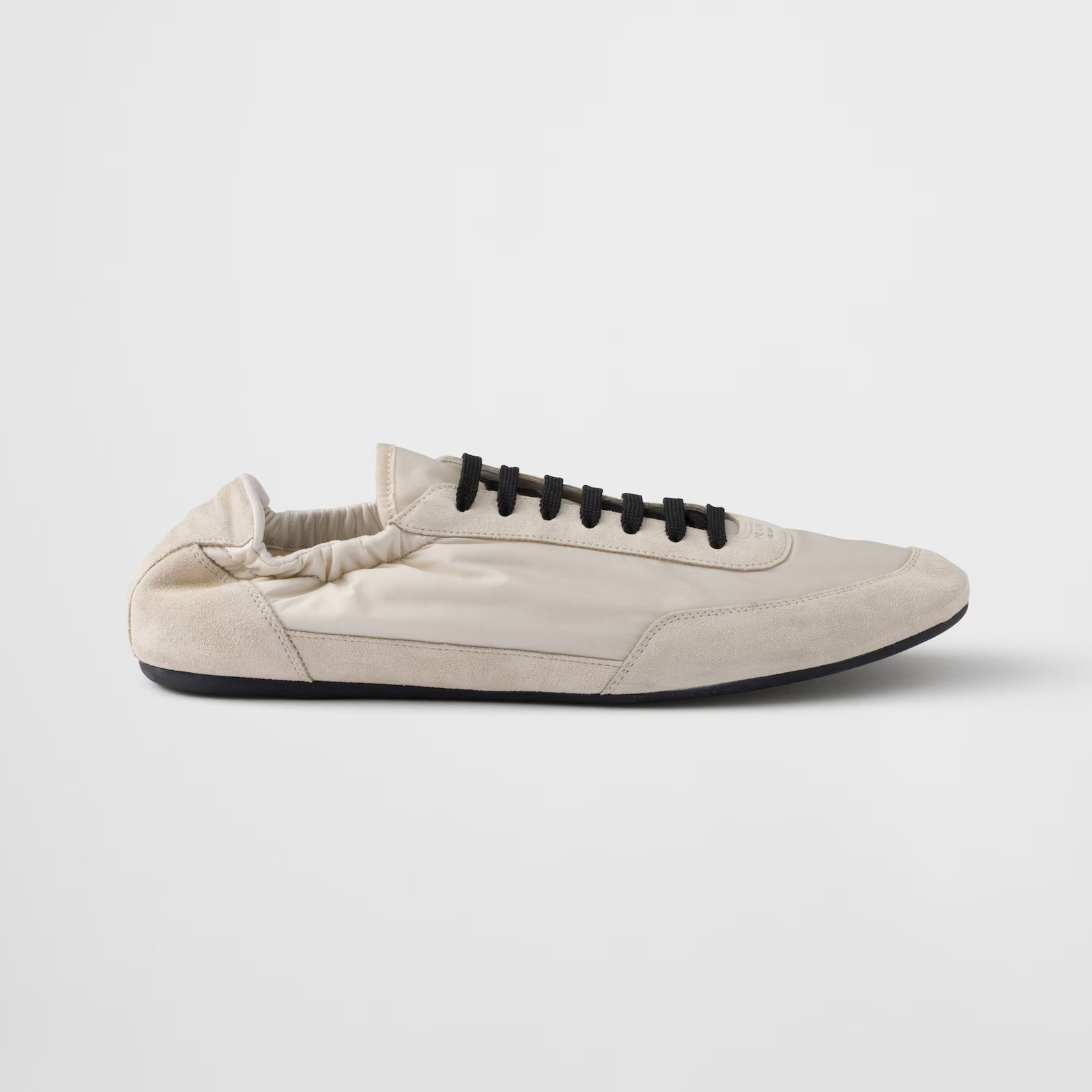 NIGO Prada Collapse Women's Spring Autumn Solid Color Recycled Nylon & Suede Lace Up Sneakers Shoes #nigo75859