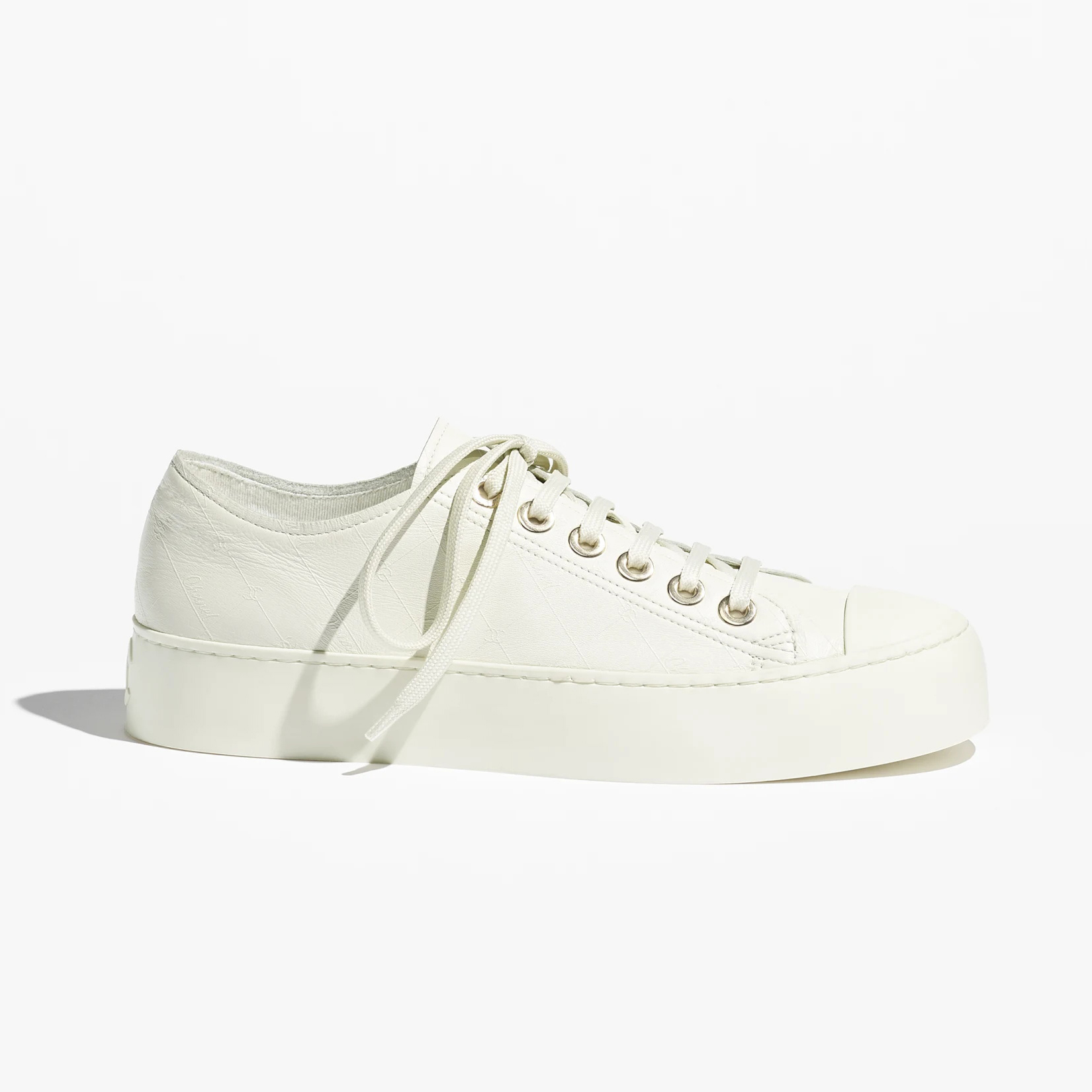 NIGO Chanel Women's Four Seasons Solid Color Diamond Check Print Round Toe Lace Up Shoes Boots #nigo75862