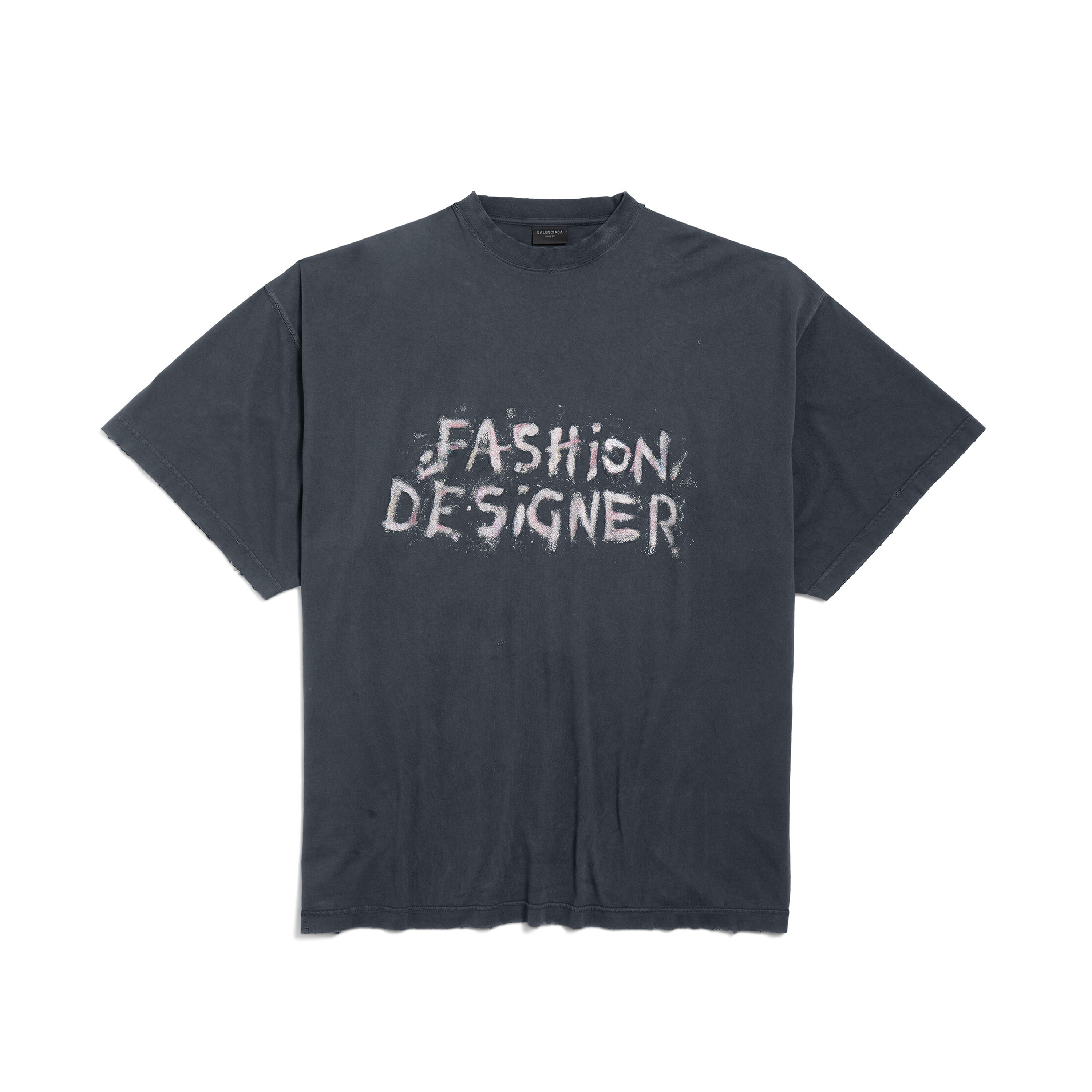 NIGO Balenciaga Men's Women's Summer Fashion Designer Faded Solid Color Round Neck Plain Knit Loose Short Sleeve T-Shirt Ngvp #nigo1367